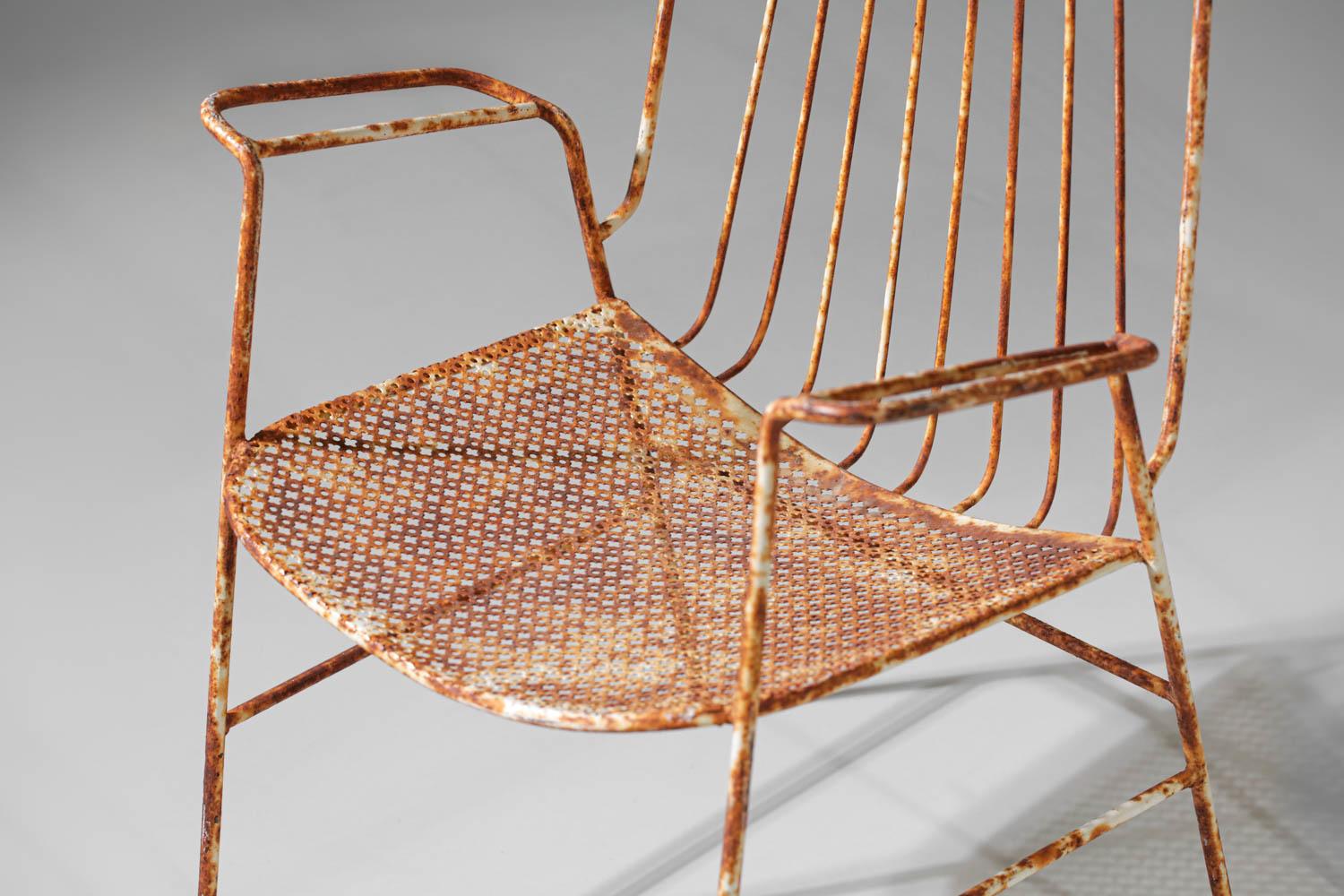 Mid-Century Modern Spanish garden furniture set in the style of Matégot 50s / 60s