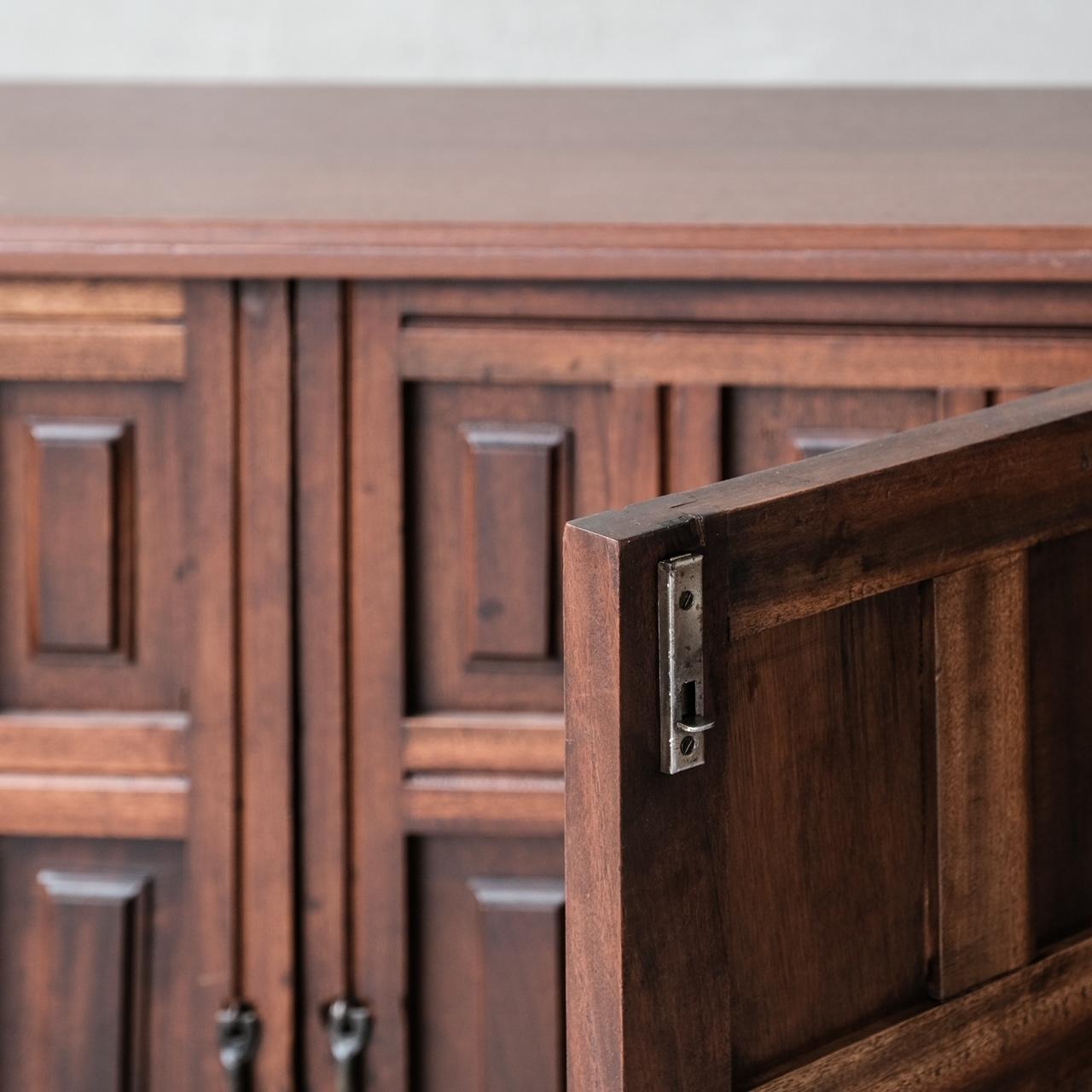 Spanish Geometric Brutalist Midcentury Sideboard 6