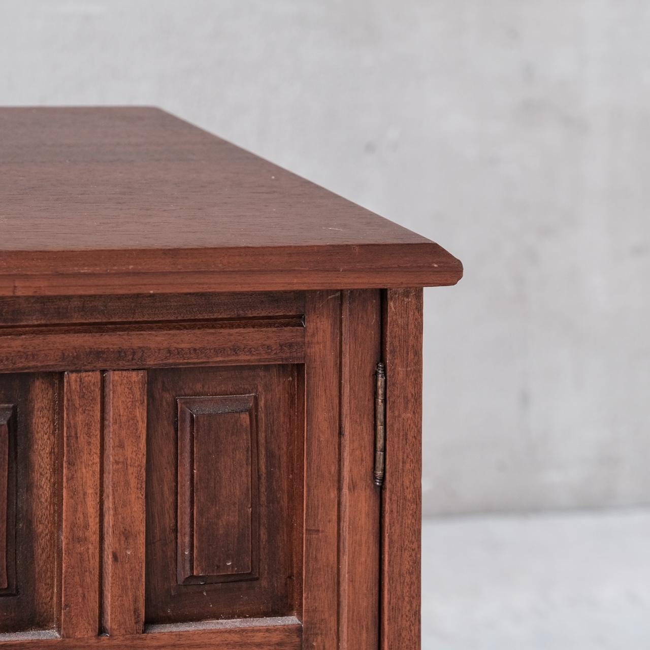 Spanish Geometric Brutalist Midcentury Sideboard 9