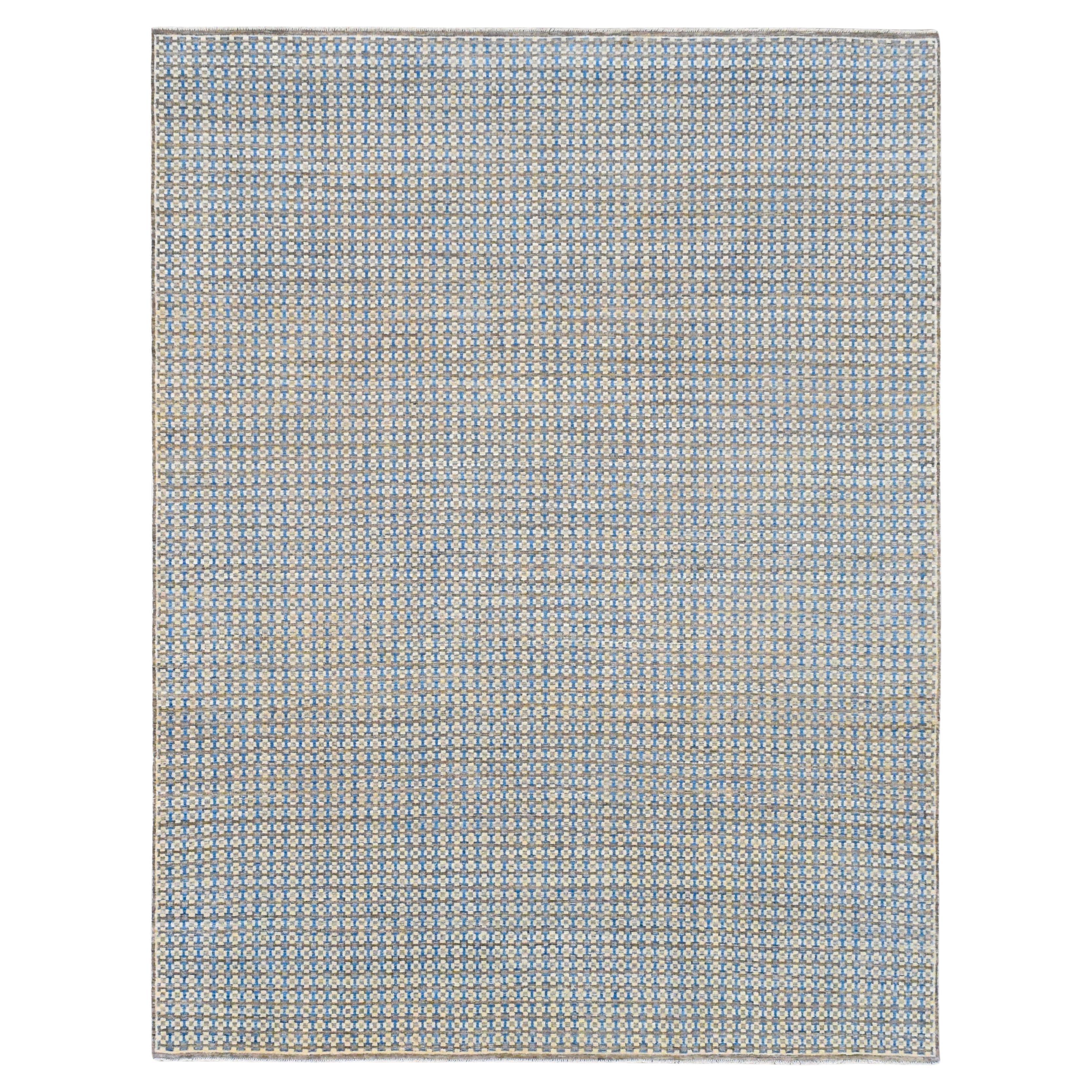 Spanish Geometric Patterned Wool Rug  9'1''x11'10''