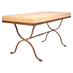 Spanish Gilded Iron Bench or Coffee-Table, 1950s