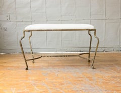 Spanish Gilt Iron Bench