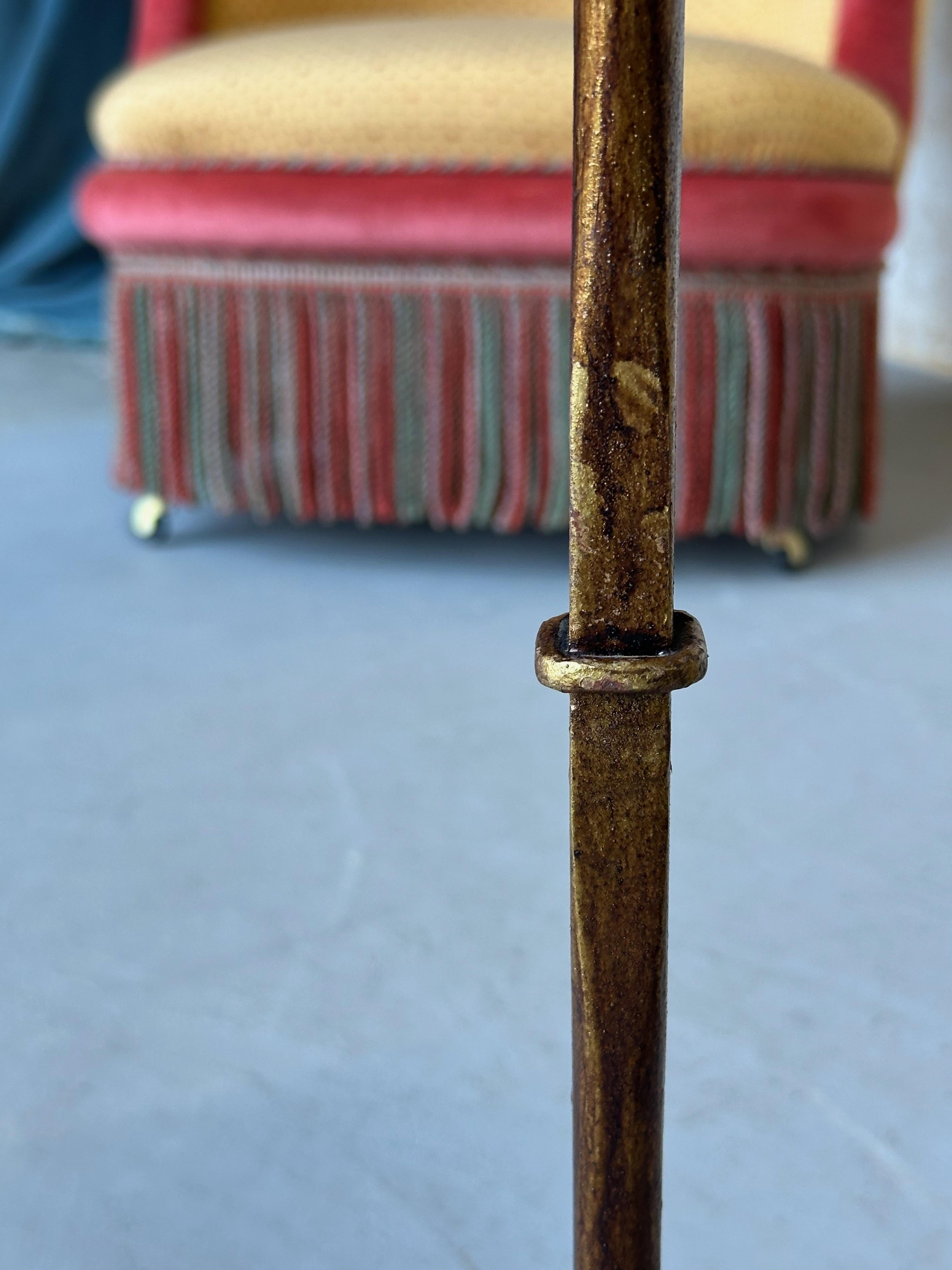 Spanish Gilt Iron Drinks Table on a Raised Tripod Base 3