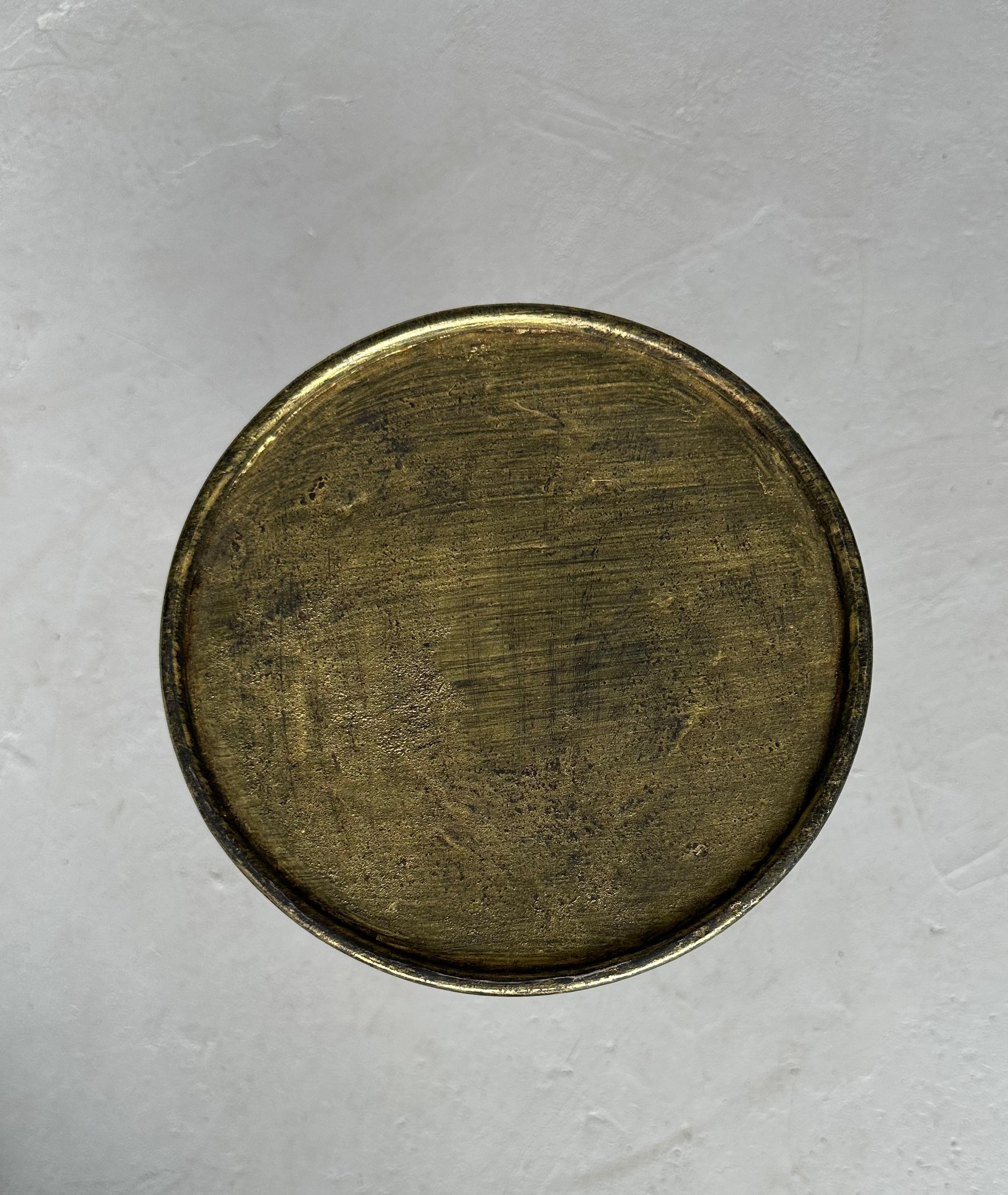 Spanish Gilt Iron Drinks Table on a Tripod Base 8