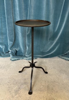 Spanish Gilt Iron Drinks Table with Painted Base