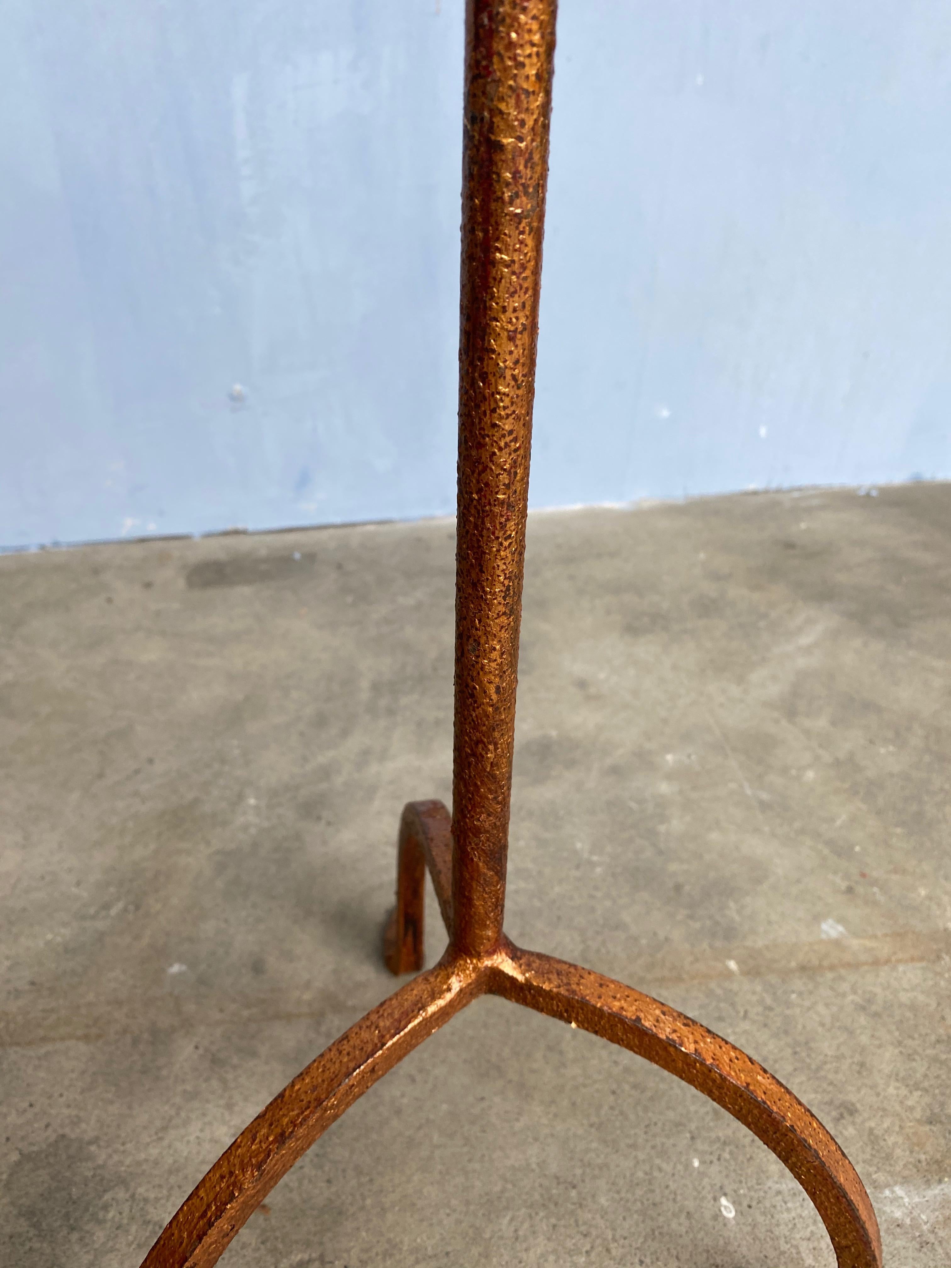 Spanish Gilt Iron Martini Side Table 5