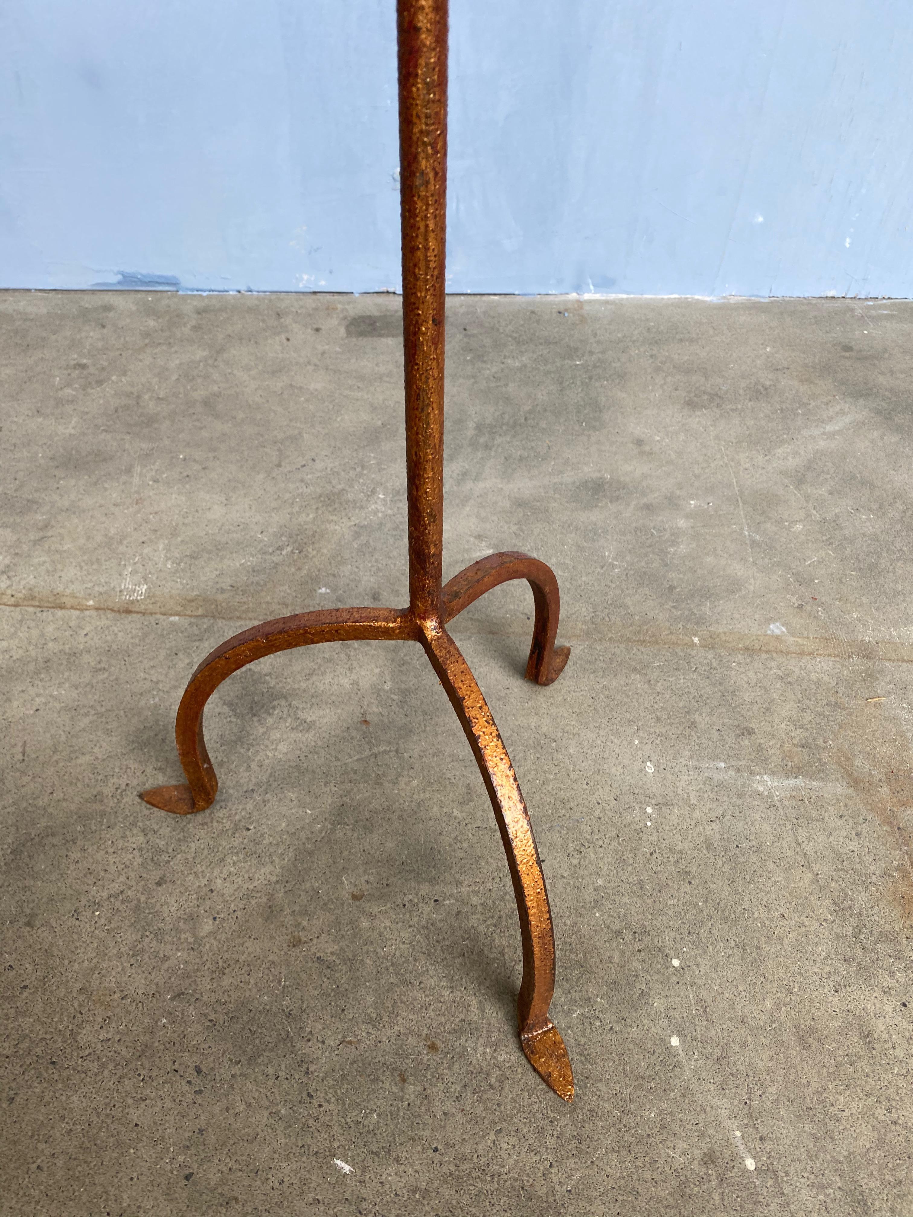 Mid-20th Century Spanish Gilt Iron Martini Side Table