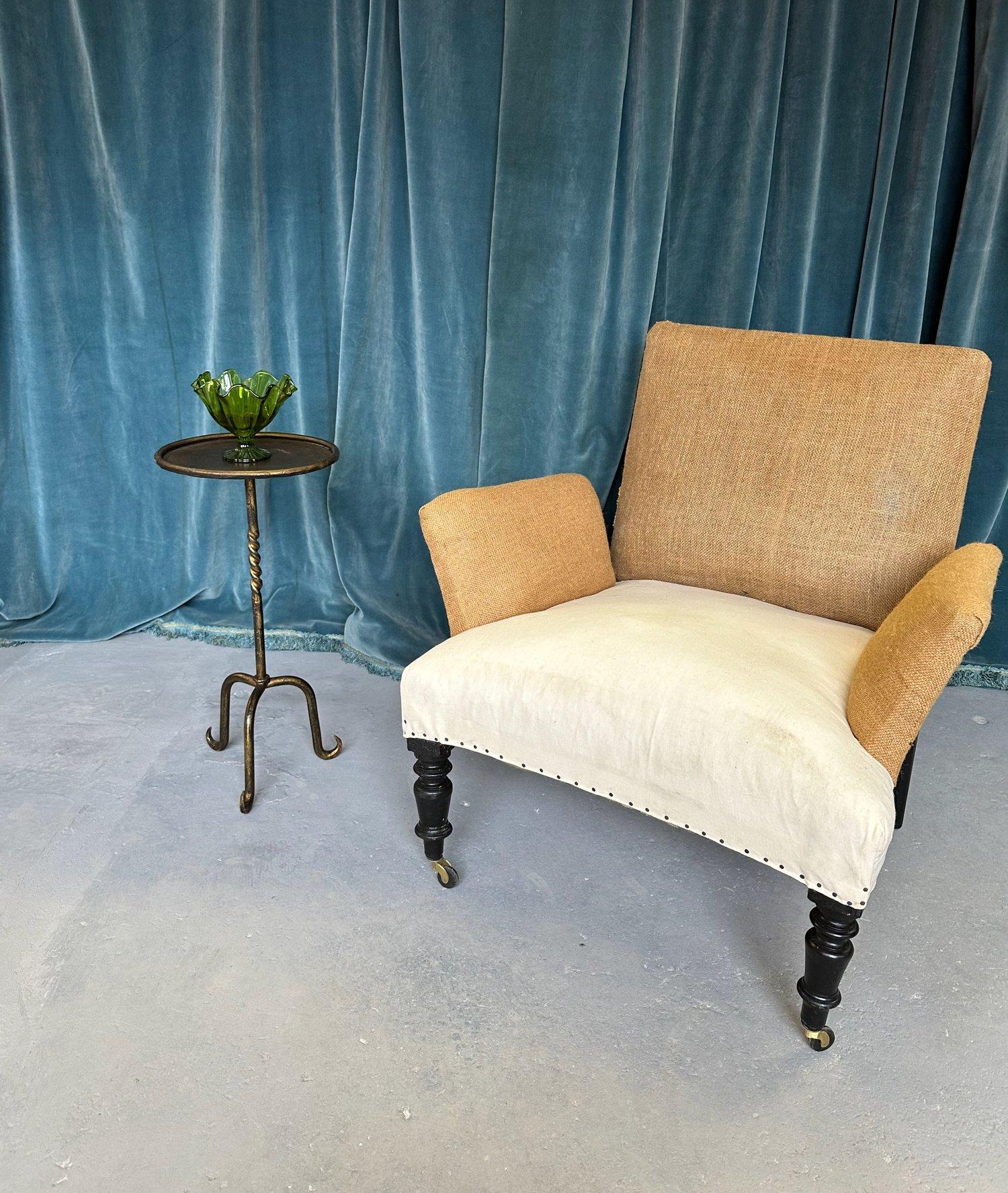 Spanish Gilt Iron Martini Table with Scrolled Tripod Base 2