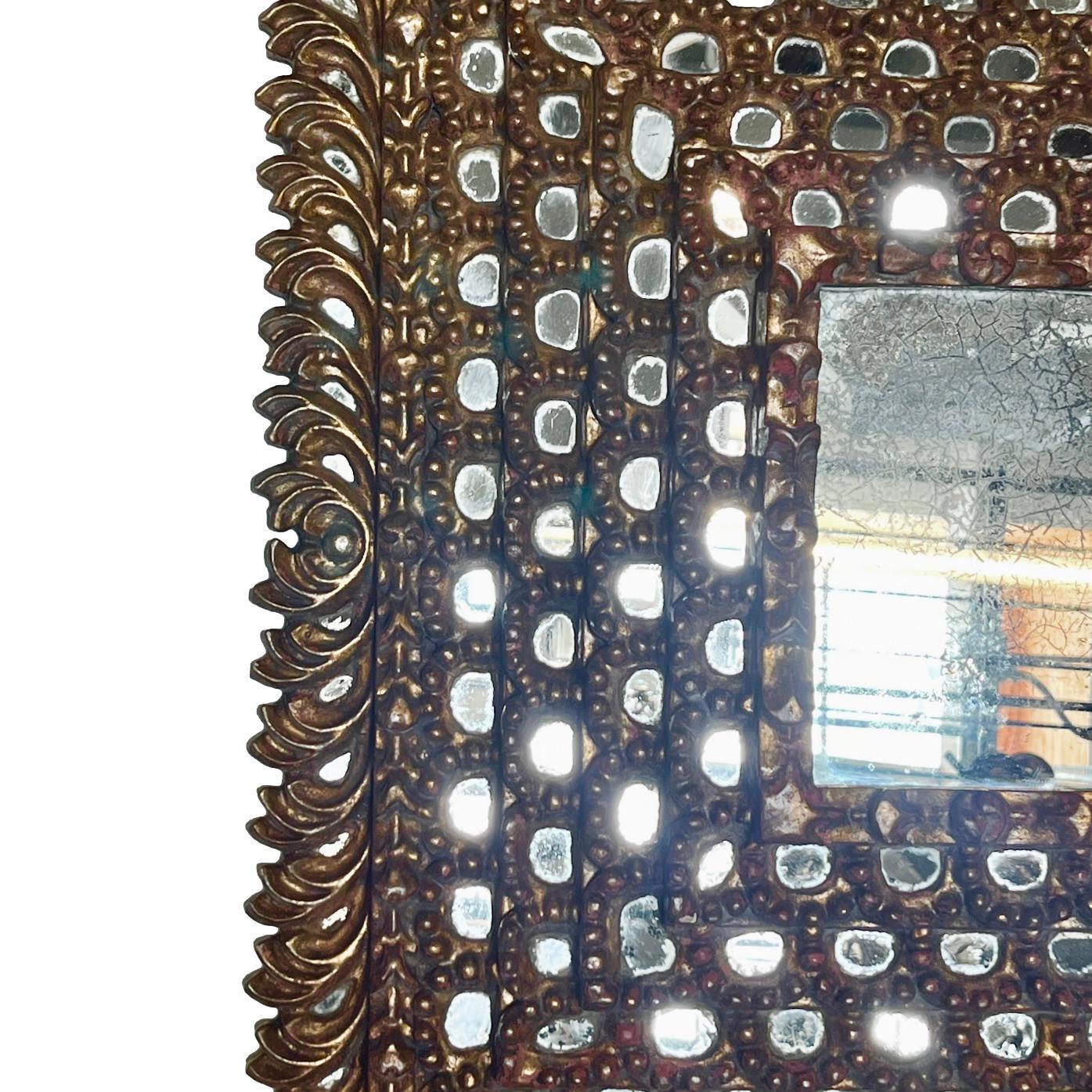 Mid-20th Century Spanish Gilt Wood Mirror
