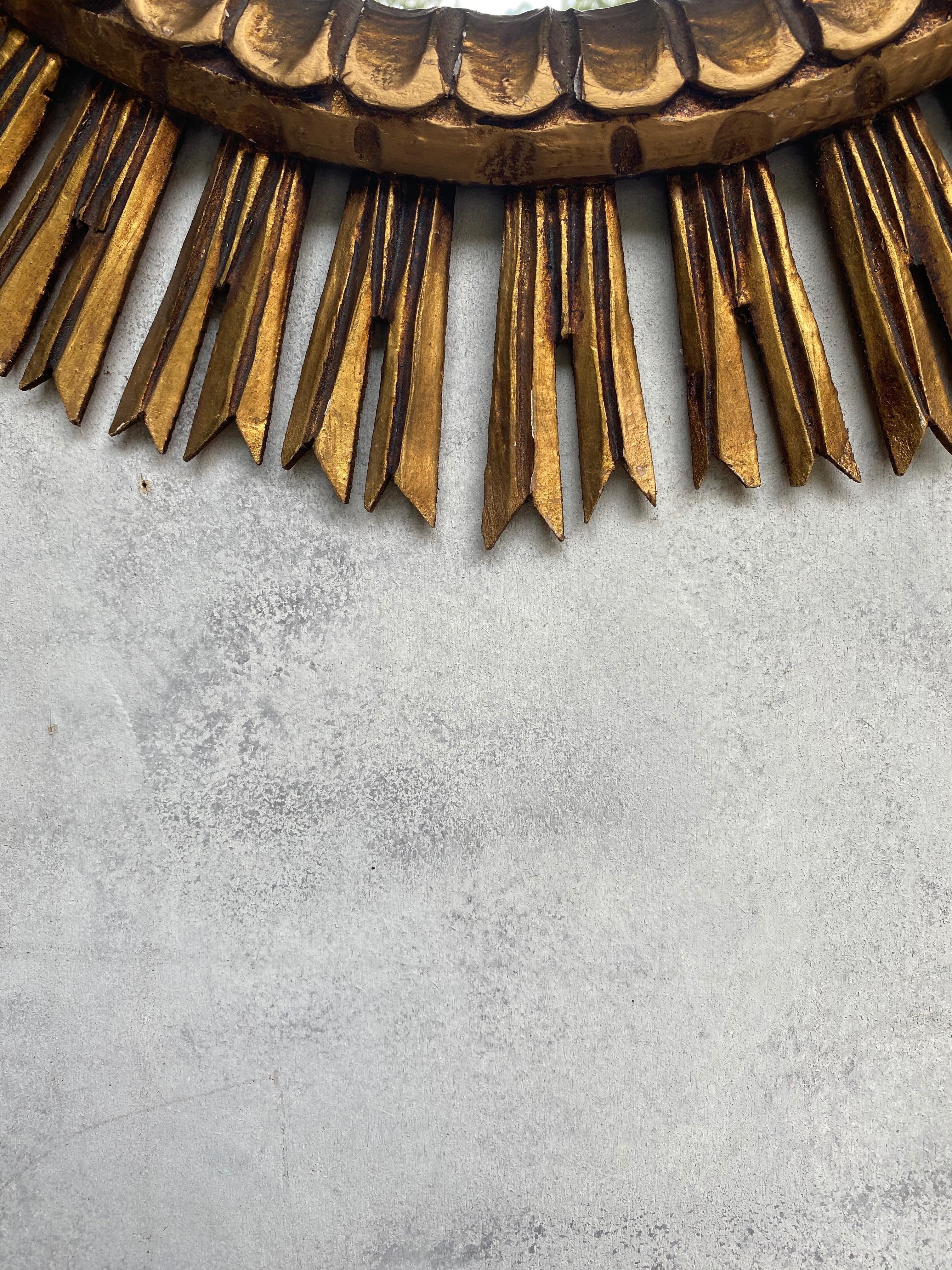 Spanish Giltwood Sunburst Mirror 3