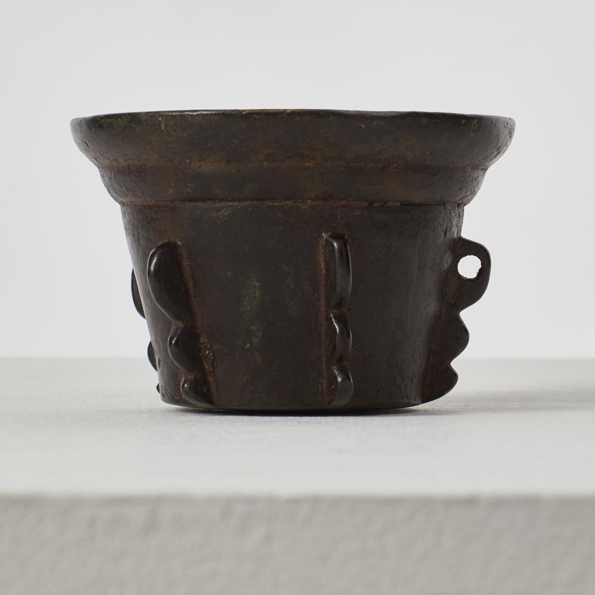 18th Century and Earlier Spanish Gothic Mortar in Bronze, 15th-16th Century