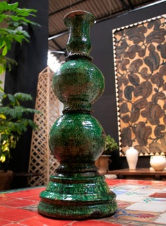 Spanish Green Glazed Ceramic Roof Spire