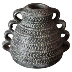 Spanish Green Terracotta Urn Vase or Vessel