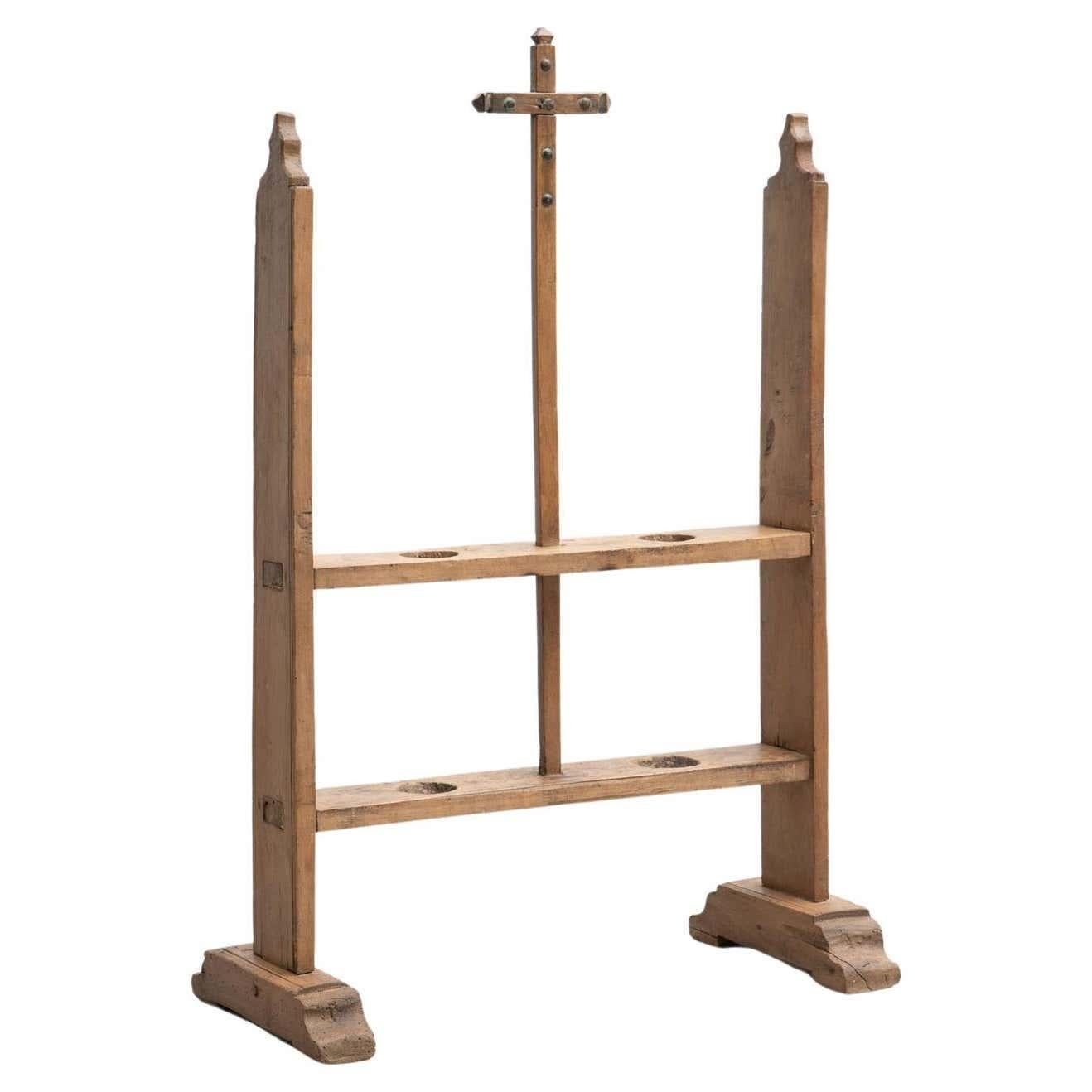 Candeliere tradizionale spagnolo 'Hachero' in Wood, circa 1930 in vendita 3