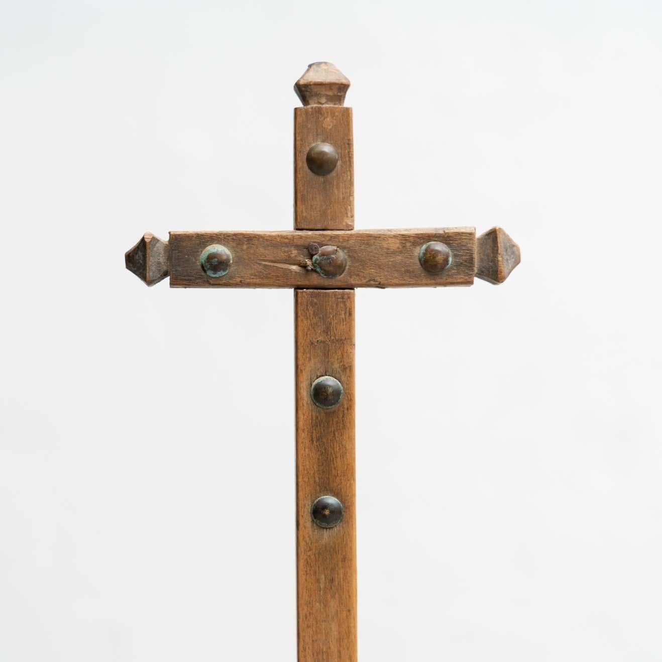 Candeliere tradizionale spagnolo 'Hachero' in Wood, circa 1930 In condizioni buone in vendita a Barcelona, ES