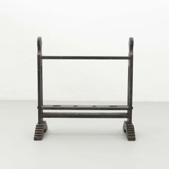 Spanish 'Hachero' Traditional Ancient Wood Candel Holder, circa 1930