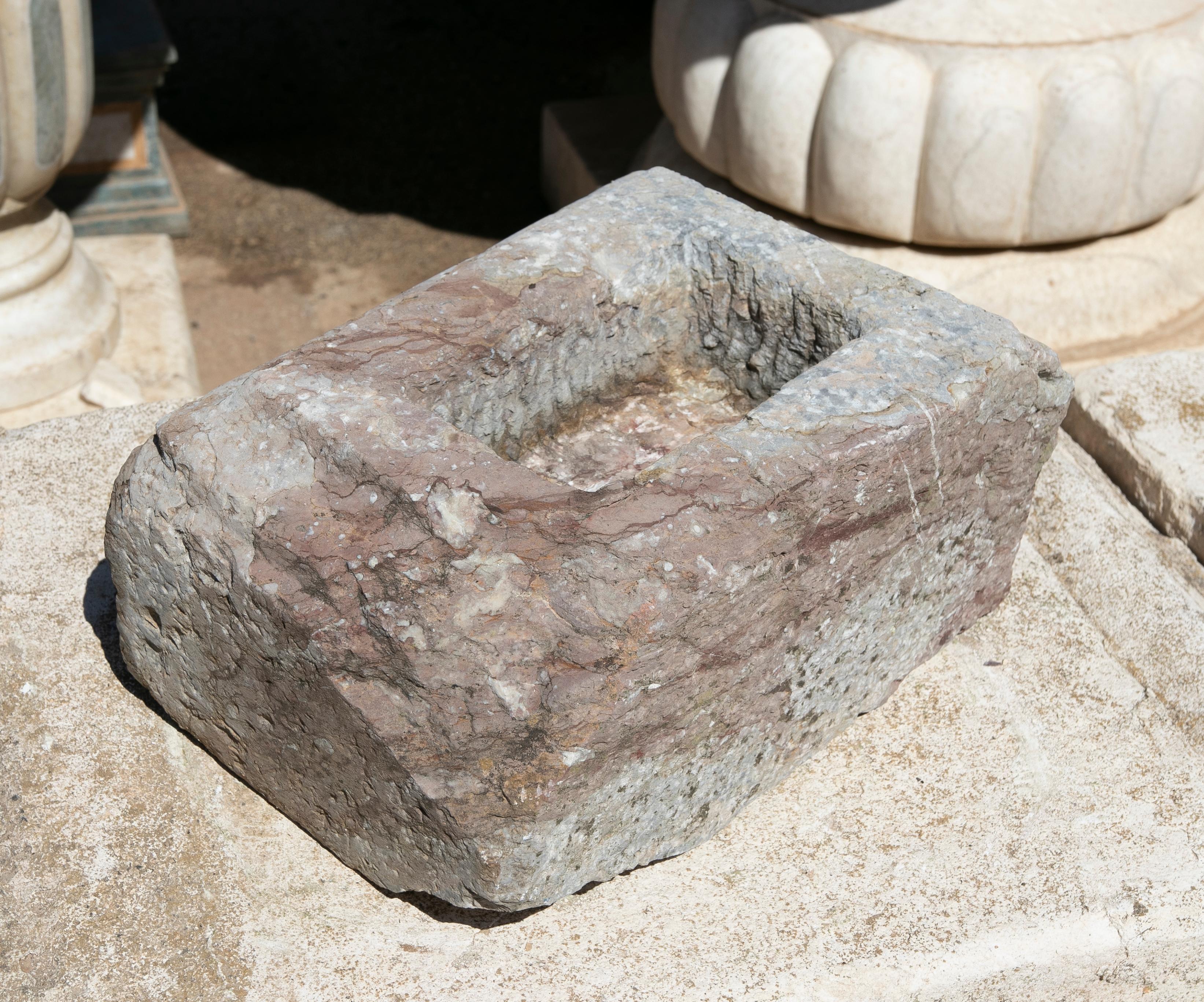 Spanish hand carved stone pile.