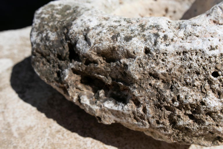 Spanish Hand Carved Stone Pile For Sale at 1stDibs