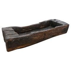 Spanish Hand Carved Wooden Trunk Planter for Garden Vintage Spanish Hand Carved Wooden Trunk Planter for Garden