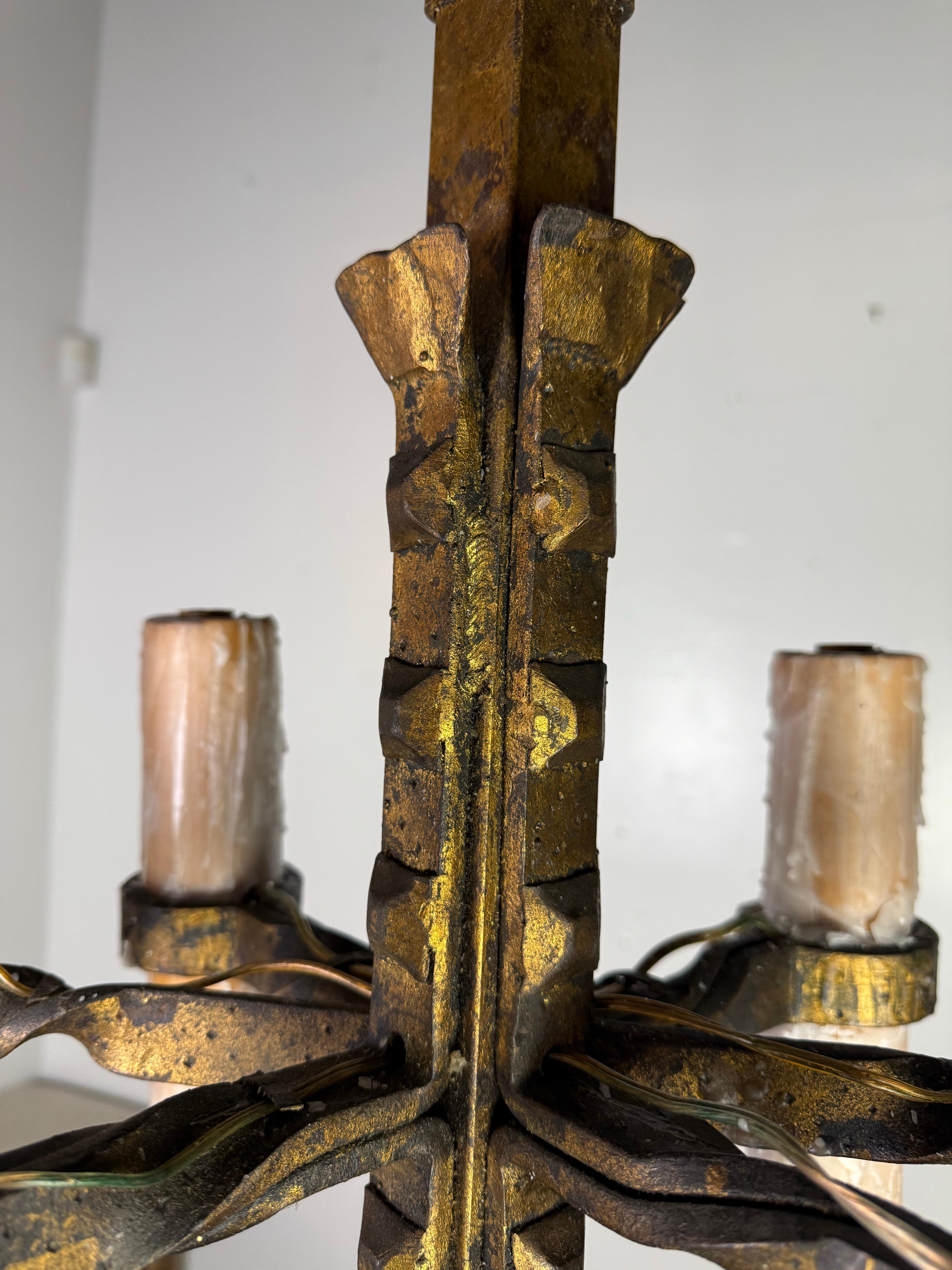 Fait main Lustre espagnol en fer forgé à la main en vente