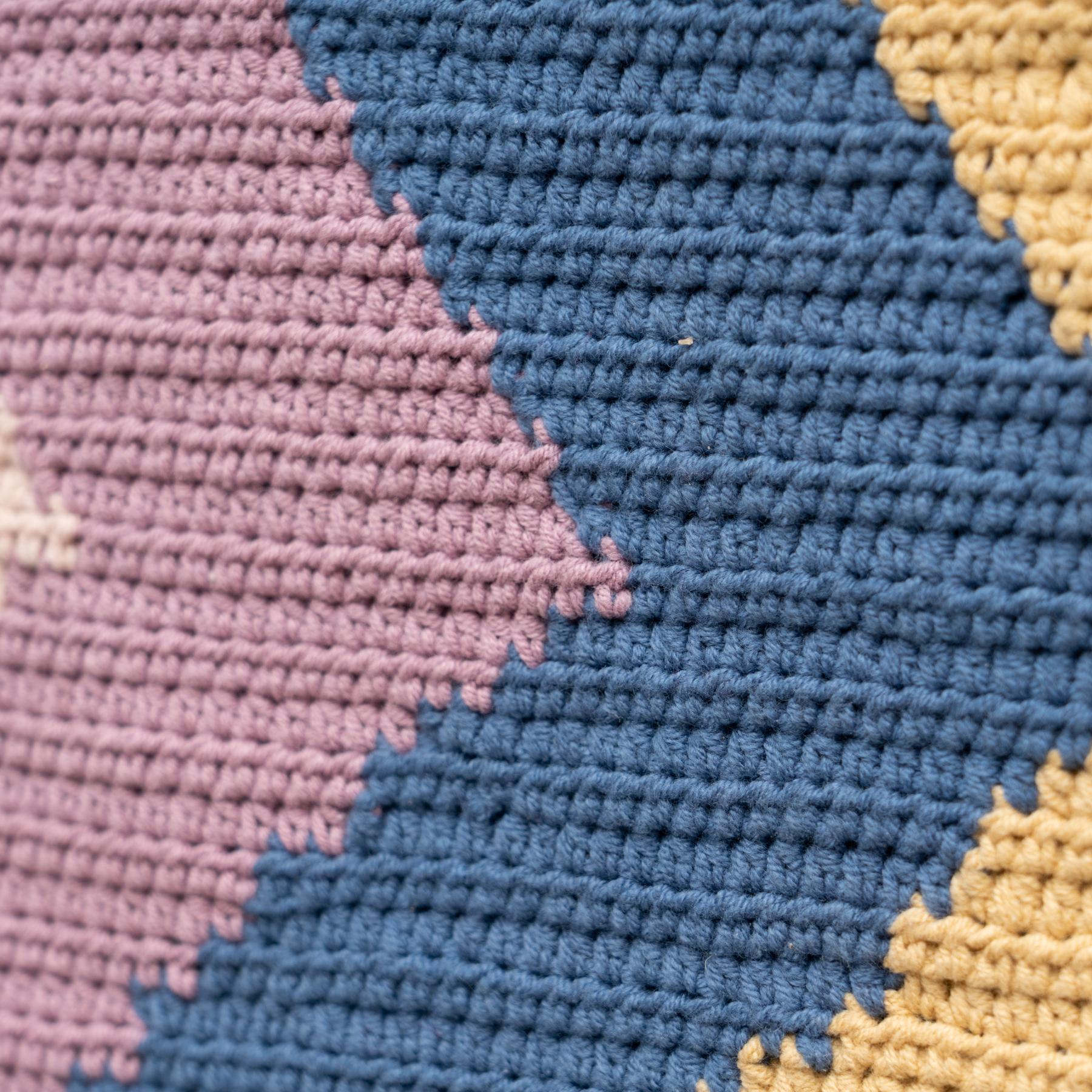 Spanish Hand Knotted Wool Tapestry, circa 1960 4