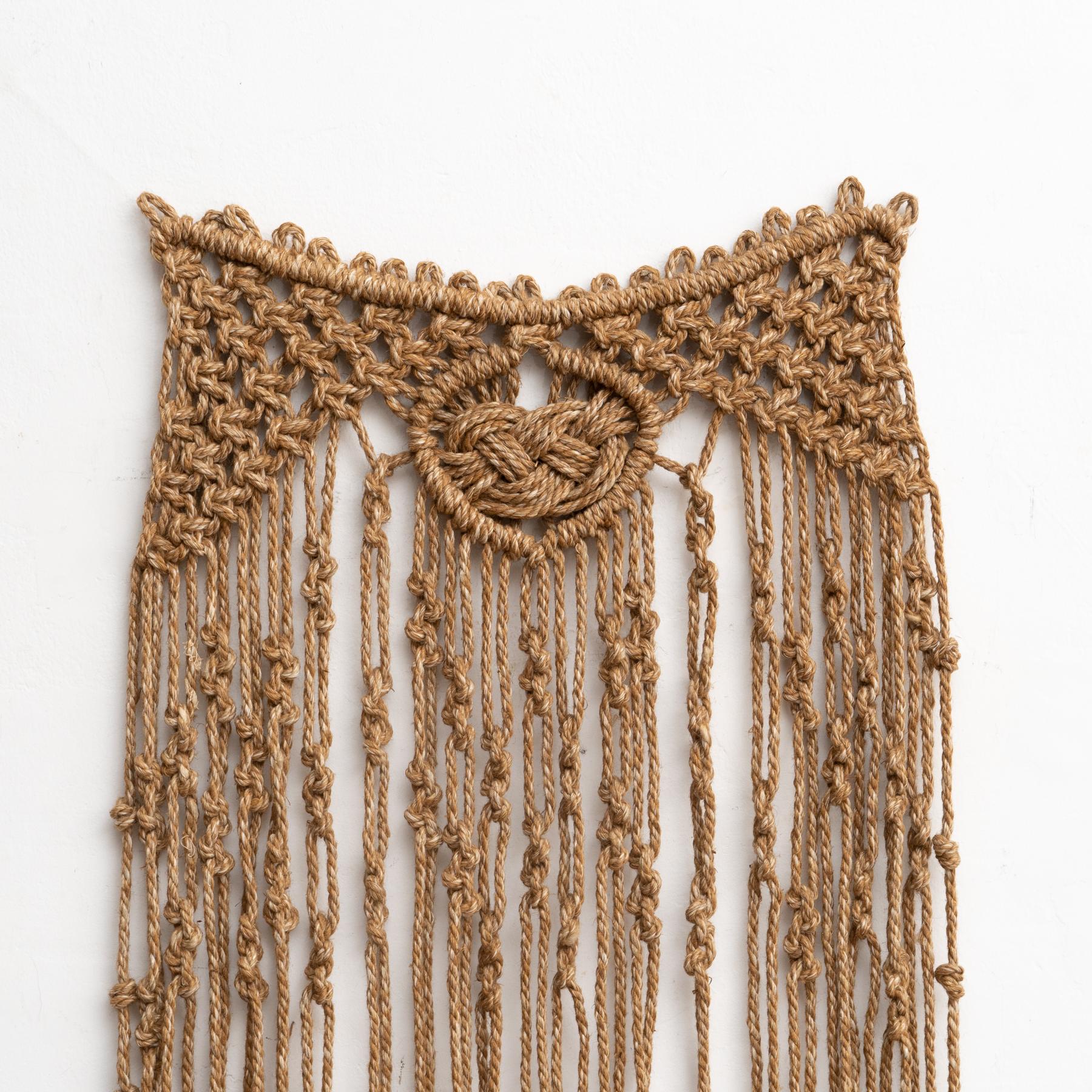 Spanish Hand Knotted Wool Tapestry, circa 1960 10
