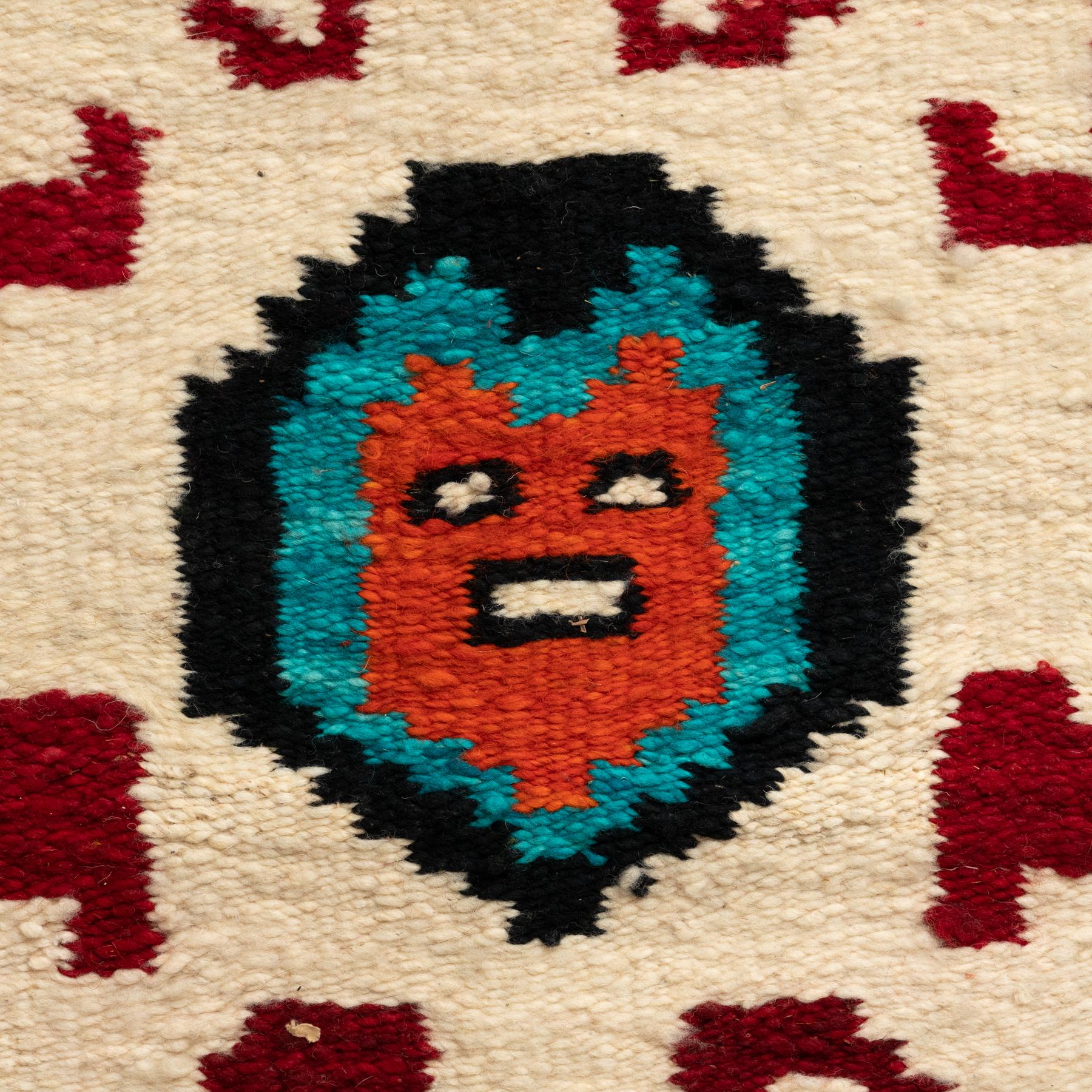 Mid-20th Century Spanish Hand Knotted Wool Tapestry, circa 1960 For Sale