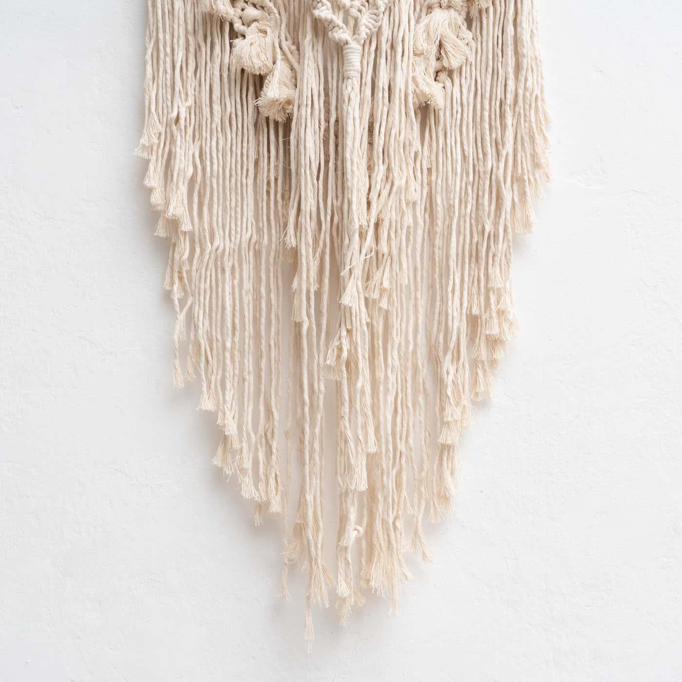 Legno Arazzo spagnolo in lana annodato a mano, 1960 circa in vendita