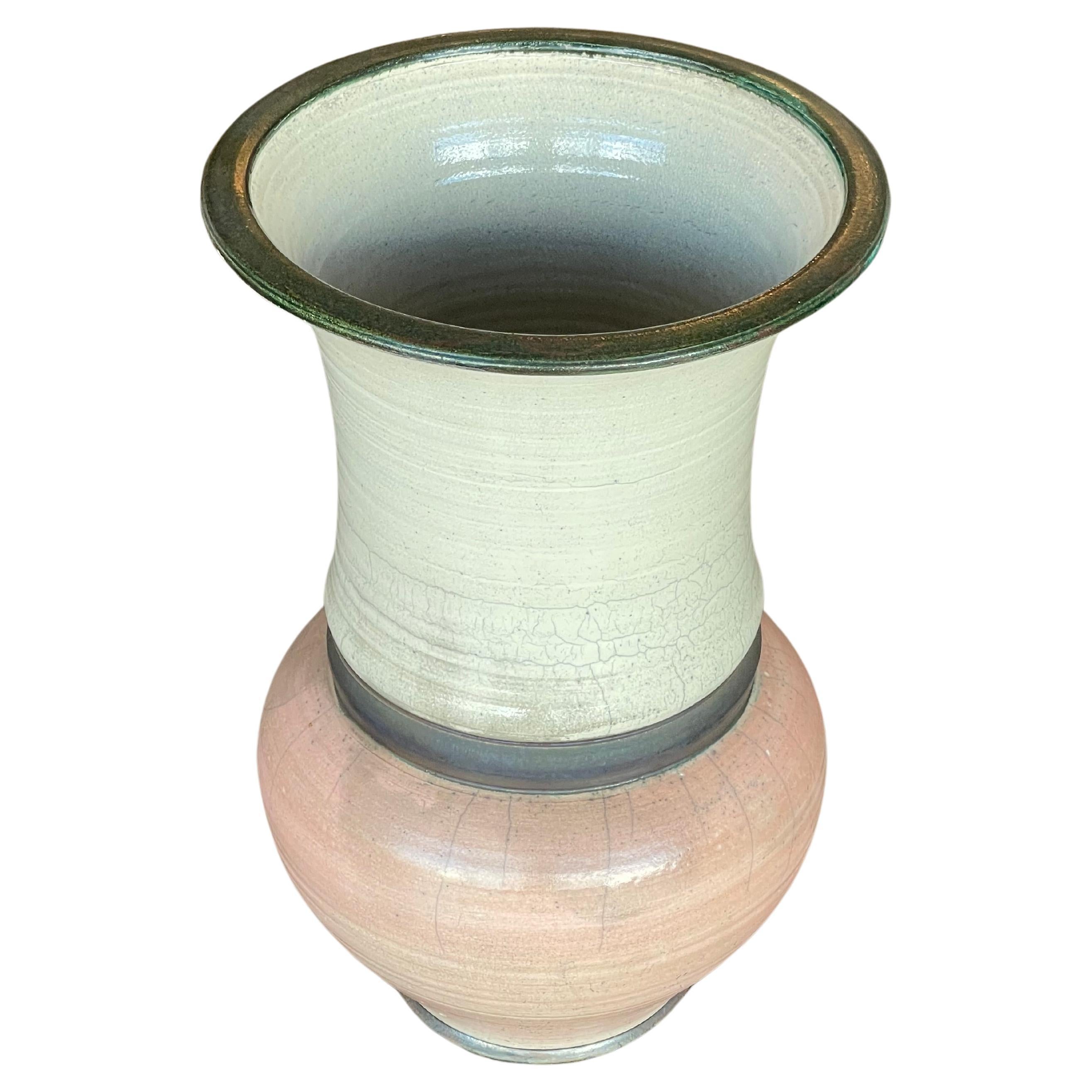 Spanish Hand-Painted Earthenware Vase 