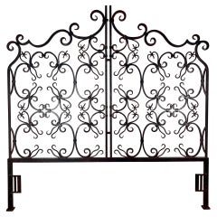 Spanish Hand Wrought Iron King Size Headboard