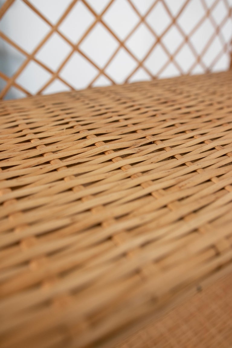 Spanish Handmade Wicker Shelf with Shelves For Sale at 1stDibs