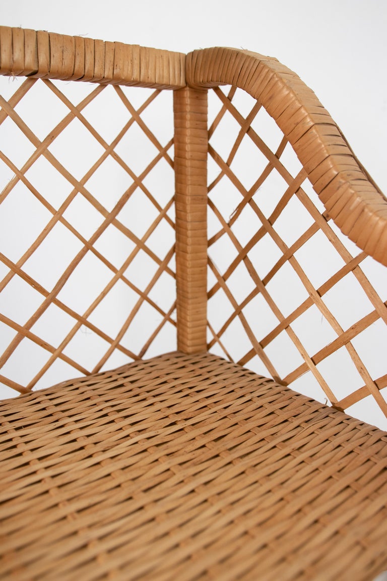 Spanish Handmade Wicker Shelf with Shelves For Sale at 1stDibs