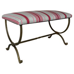 Spanish Iron Bench with Scrolled Legs