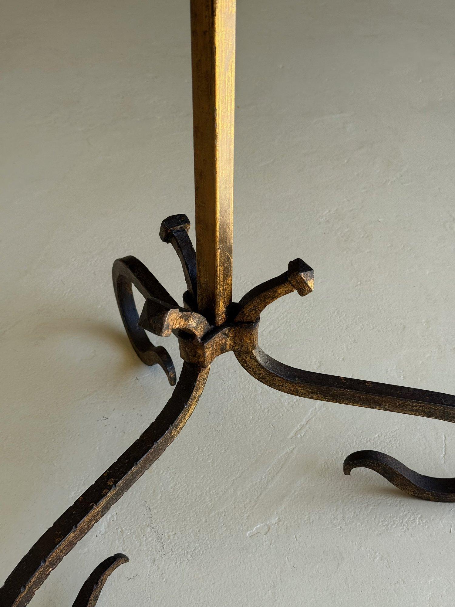 Spanish Iron Drinks Table on a Tripod Base with Scrolled Legs For Sale 4