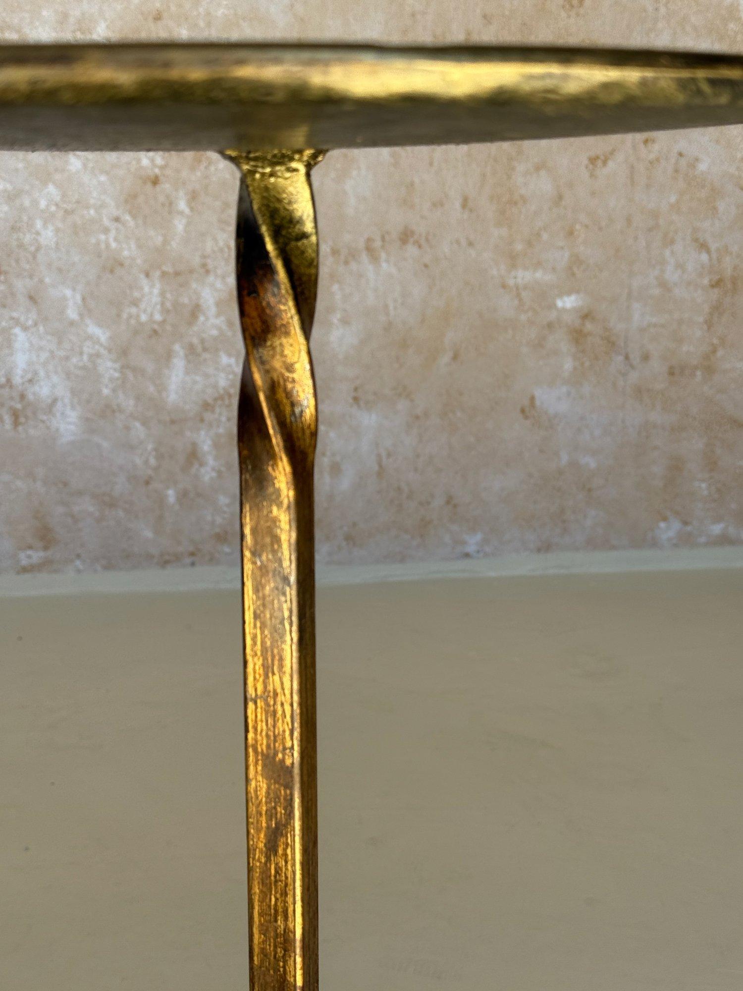 Spanish Iron Drinks Table on a Tripod Base with Scrolled Legs For Sale 3