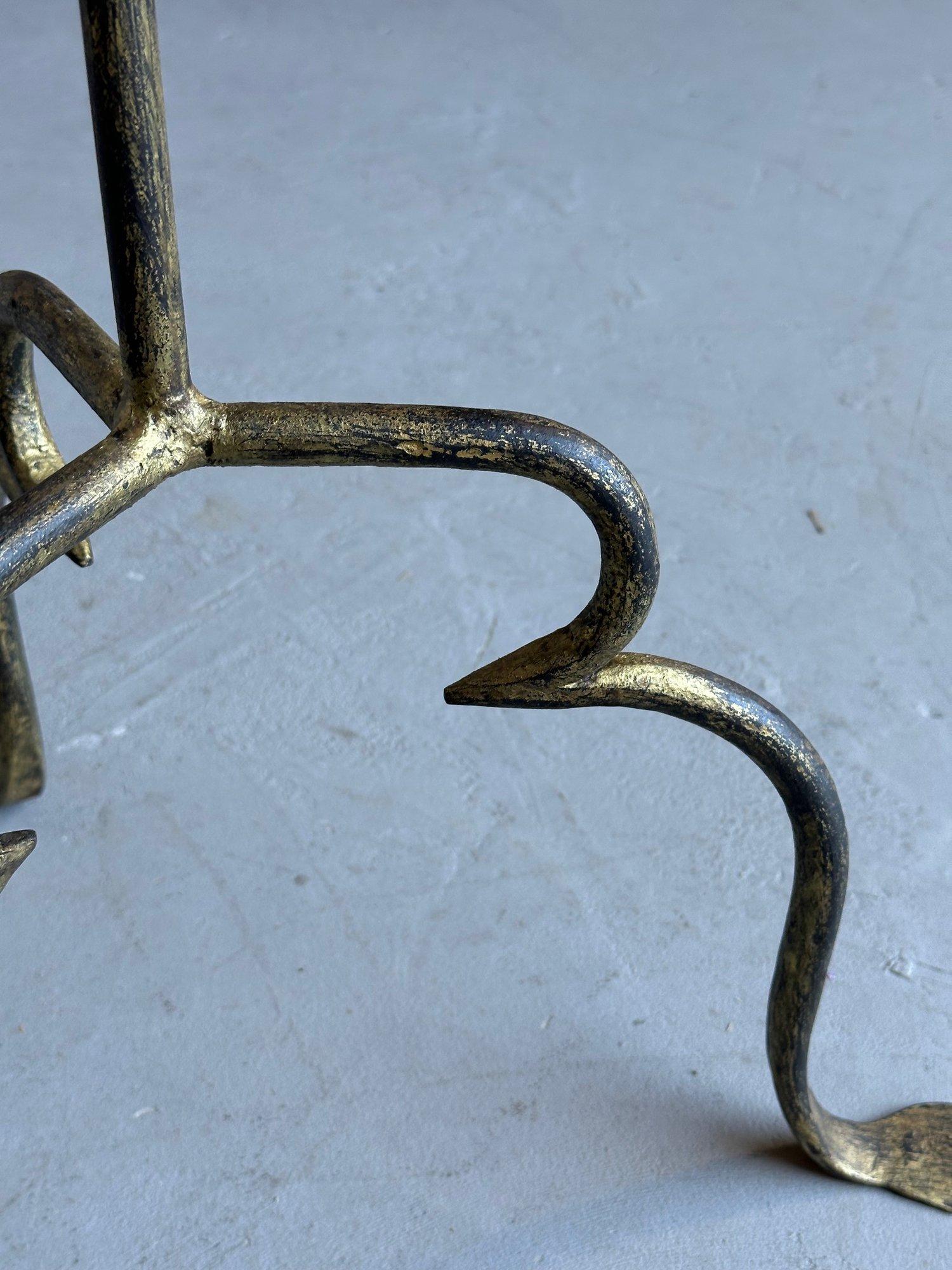 Spanish Iron Drinks Table on an Ornate Tripod Base For Sale 5