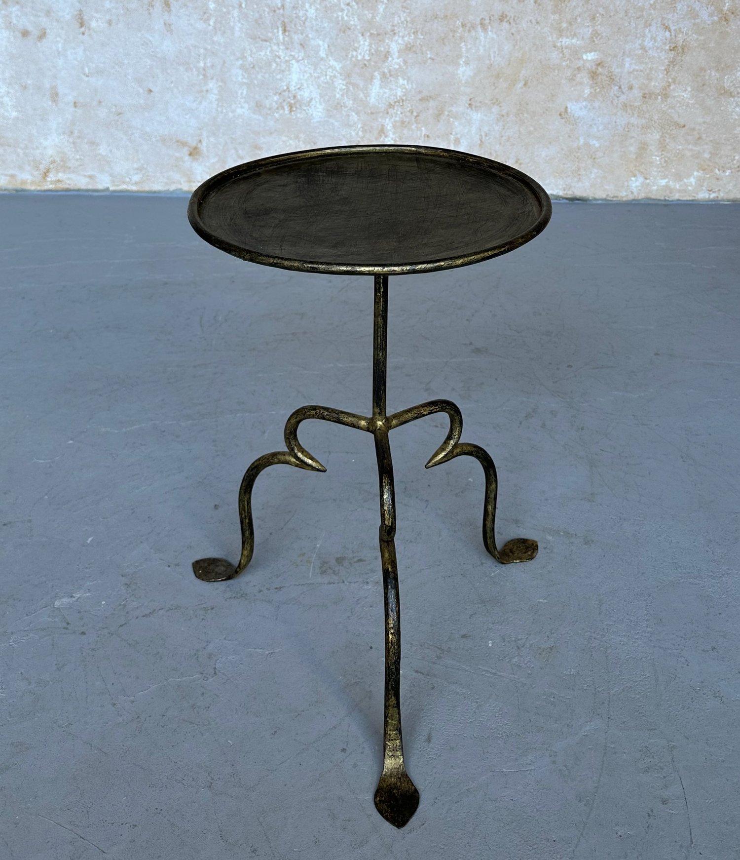 Spanish Iron Drinks Table on an Ornate Tripod Base For Sale 1