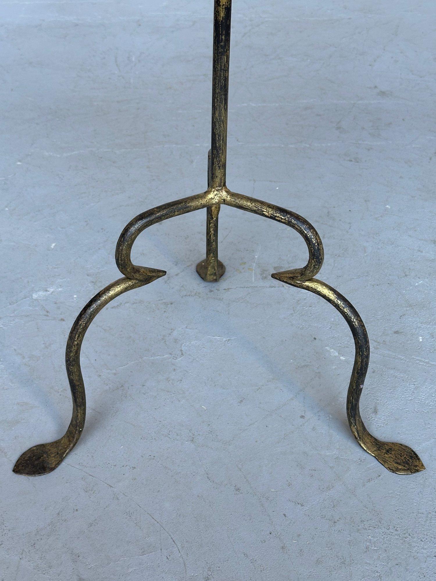 Spanish Iron Drinks Table on an Ornate Tripod Base For Sale 2