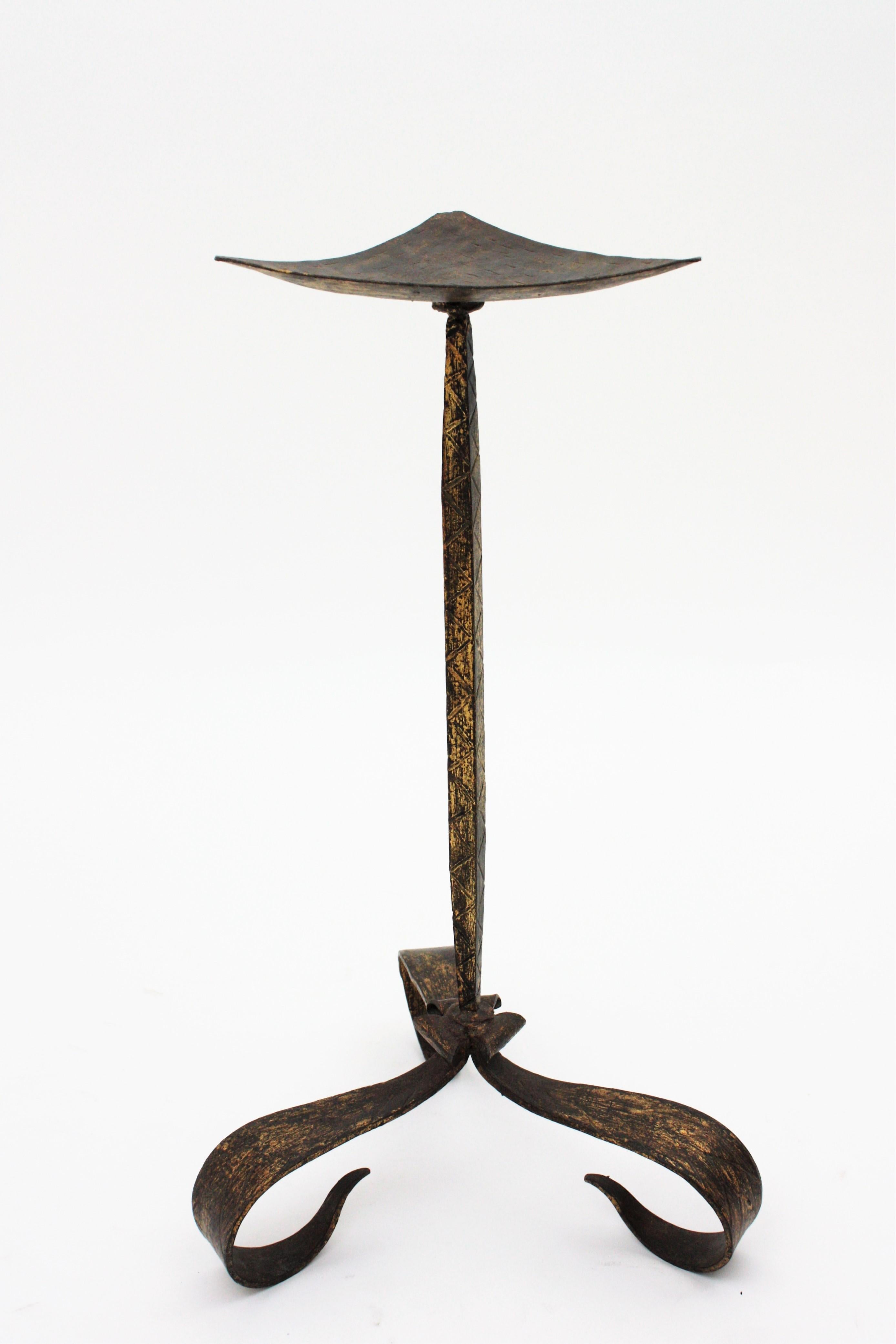 Spanish Hand Forged Iron Side Table / Drinks Table / Martini Table 6