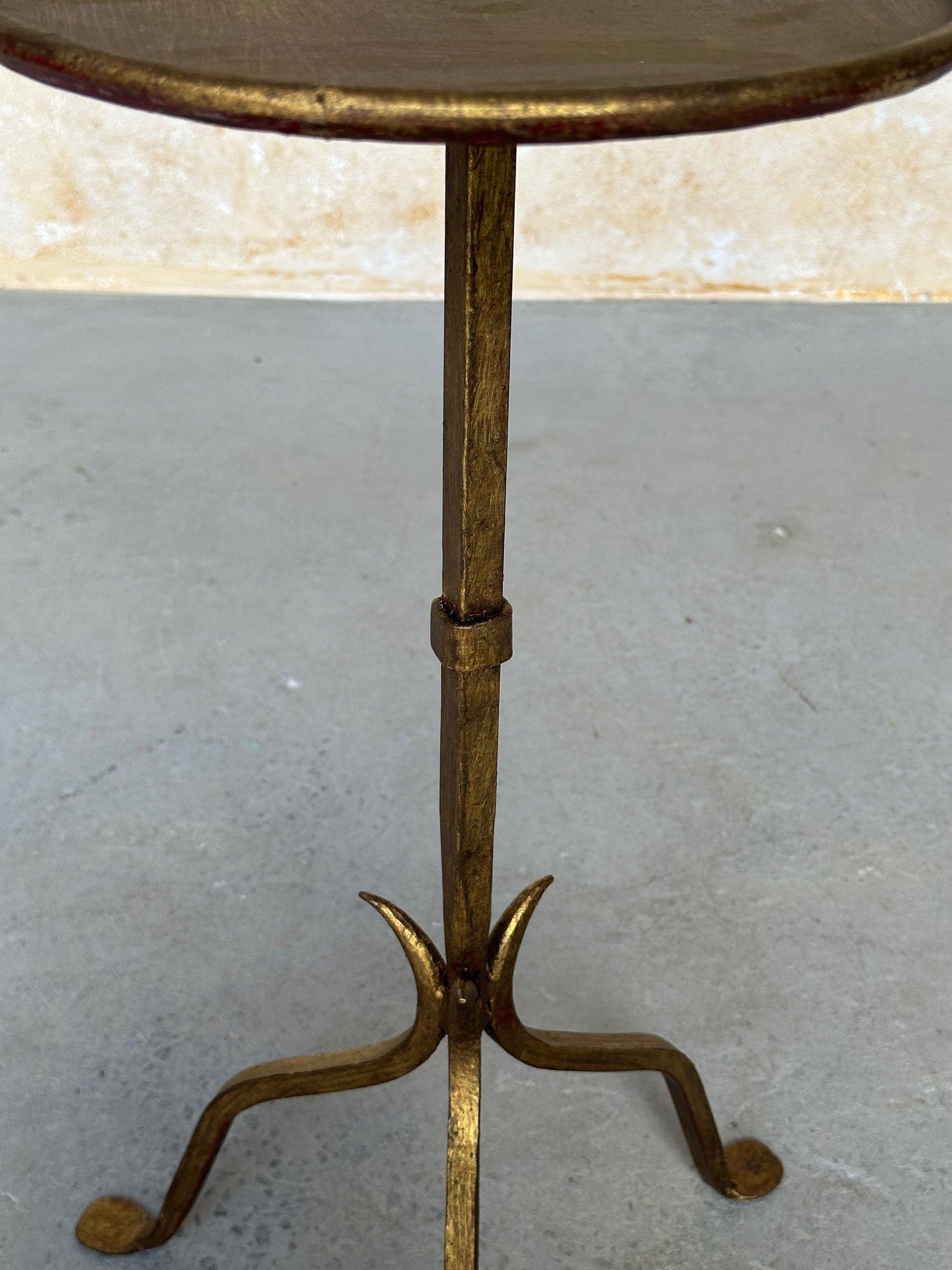 Spanish Iron Drinks Table with Pointed Stem For Sale 2