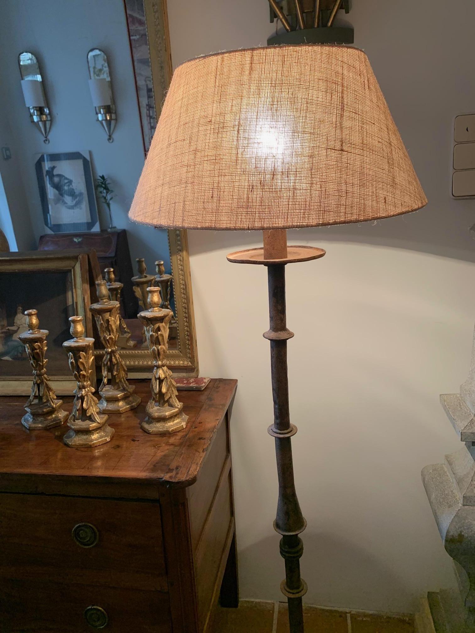 Spanish Iron Floor Lamp For Sale 1