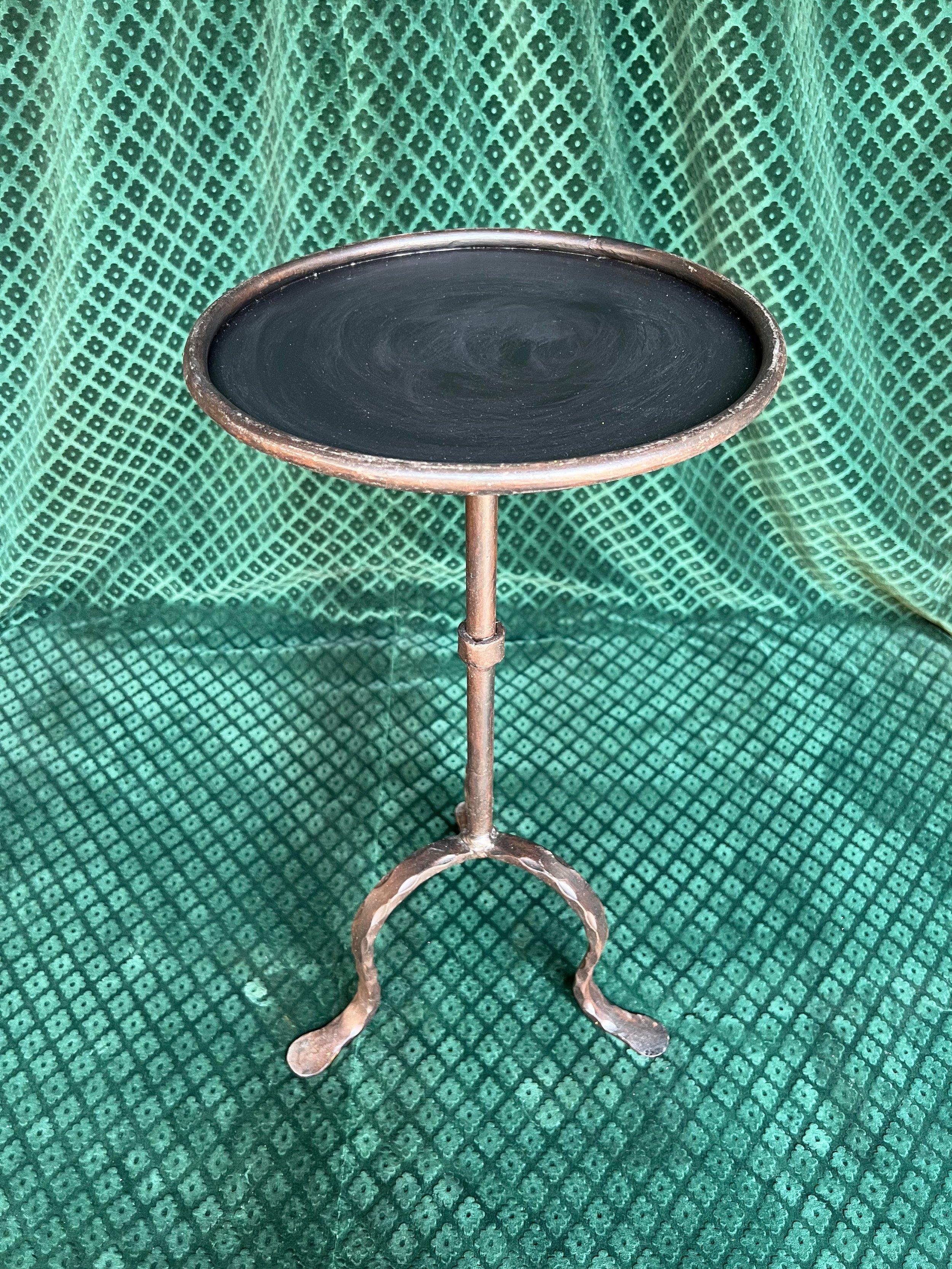 Spanish Iron Martini Table with Dark Bronze Patina 8