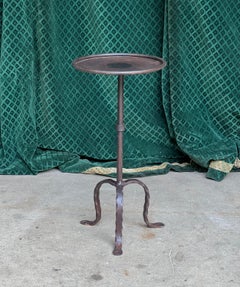 Spanish Iron Martini Table with Dark Bronze Patina