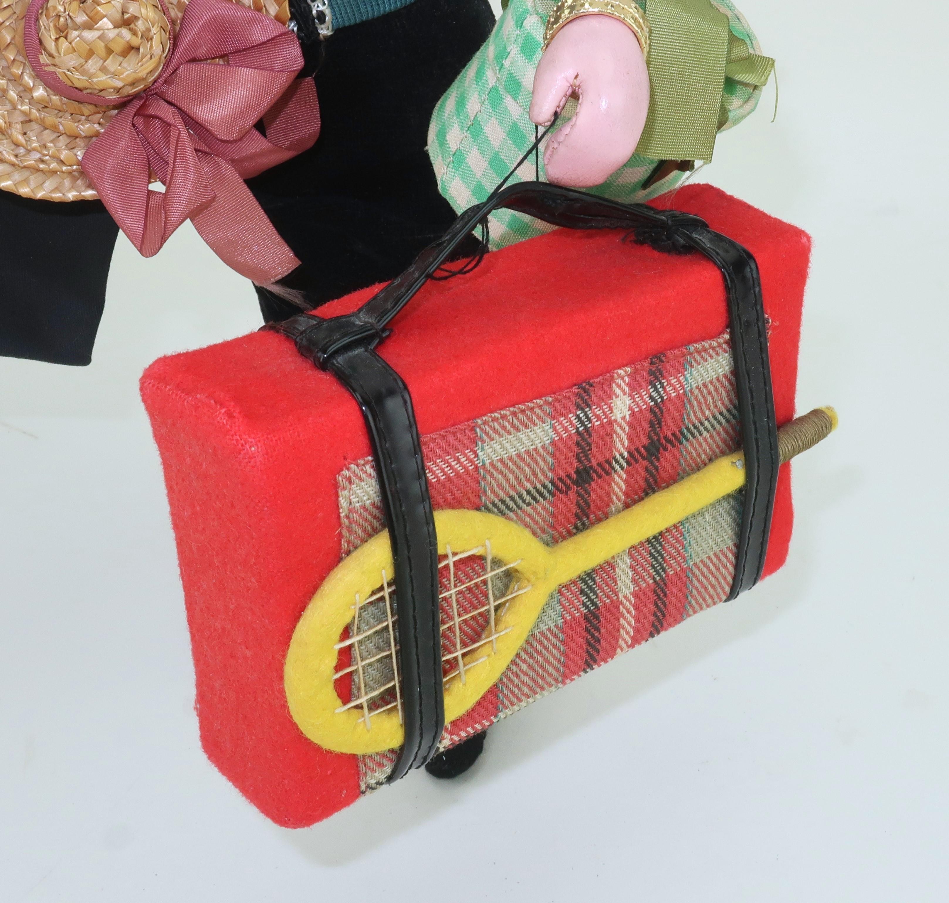 Women's or Men's Spanish KLUMPE ROLDAN Lady Tourist Doll, 1950's For Sale