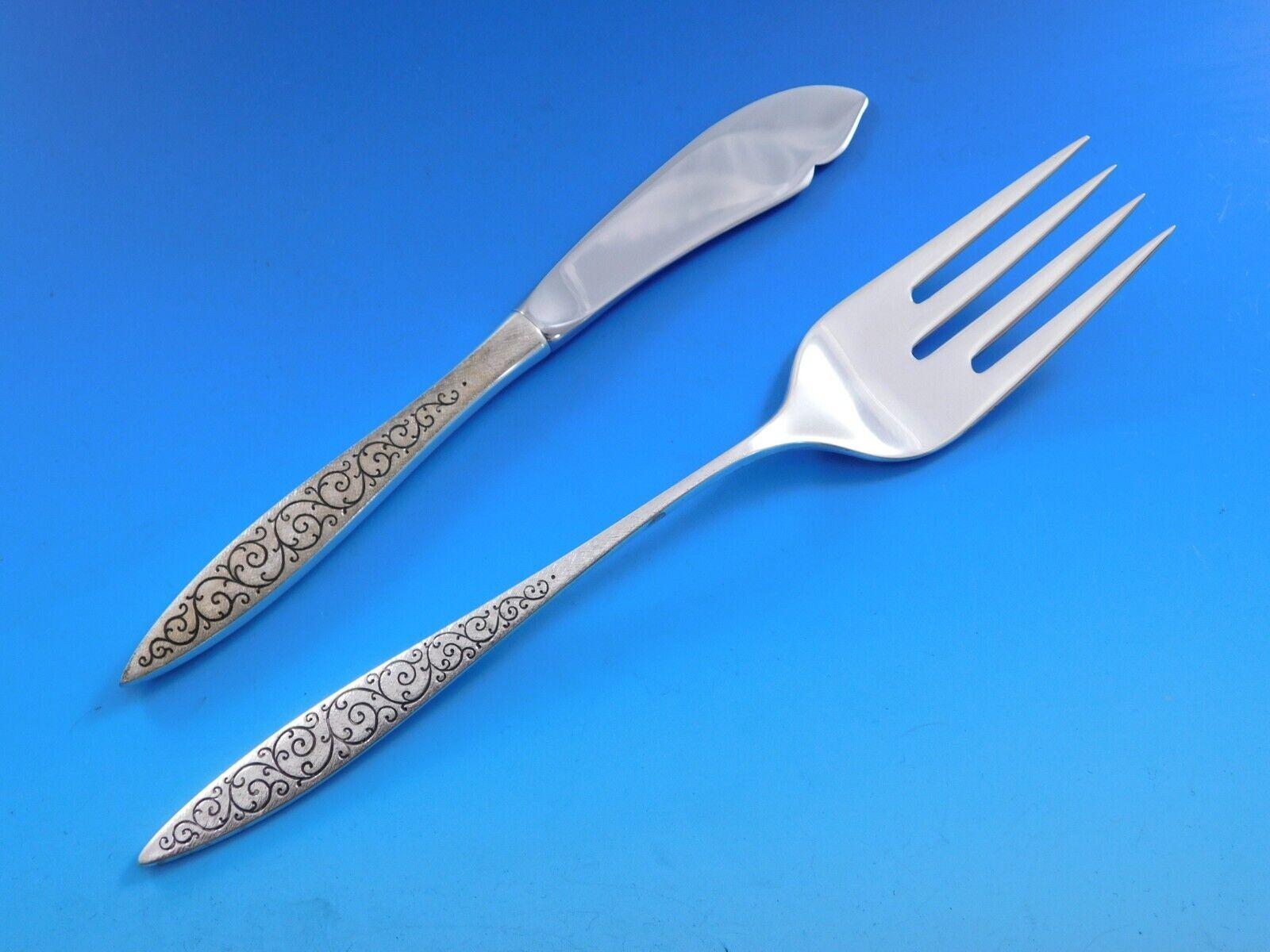 Set di posate in argento Sterling Spanish Lace by Wallace 40 pezzi in vendita 3