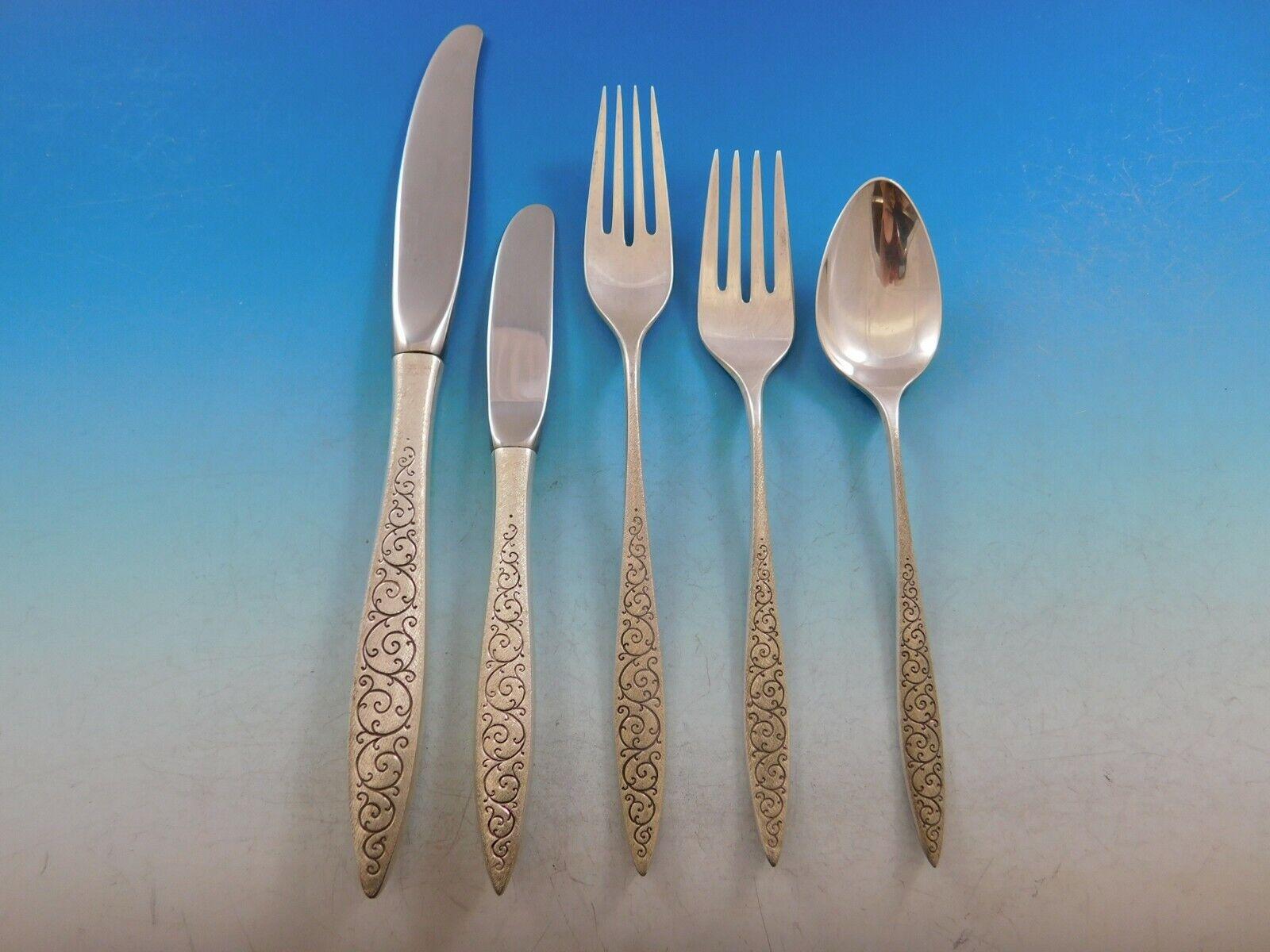 Set di posate in argento Sterling Spanish Lace by Wallace per 12 persone Servizio 63 pezzi in vendita 5