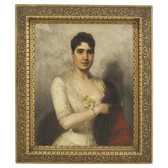 Spanish Lady in White Portrait