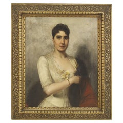 Spanish Lady in White Portrait