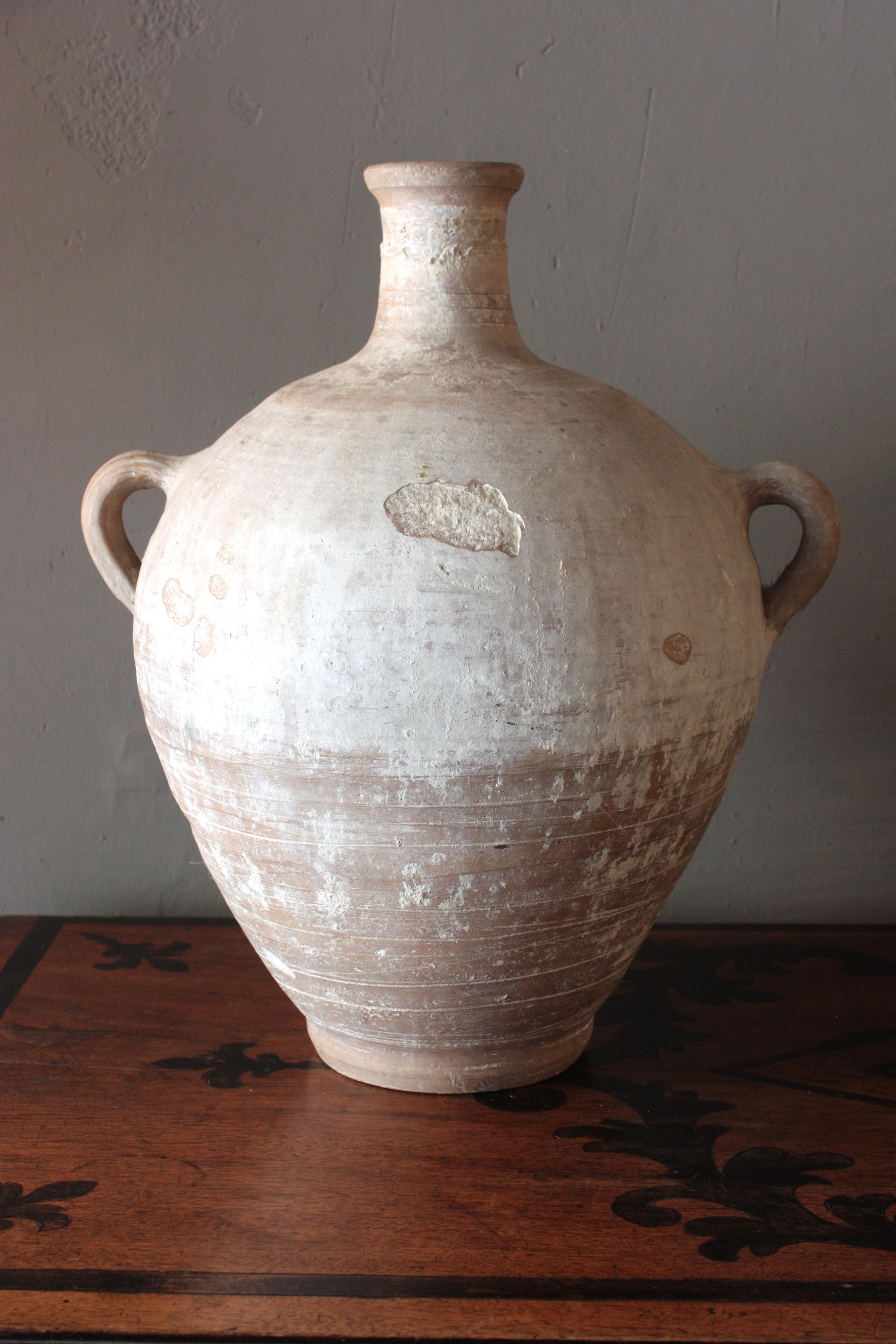 Hand-Crafted Spanish Large Terracotta Water Jar / Pitcher / Vessel For Sale