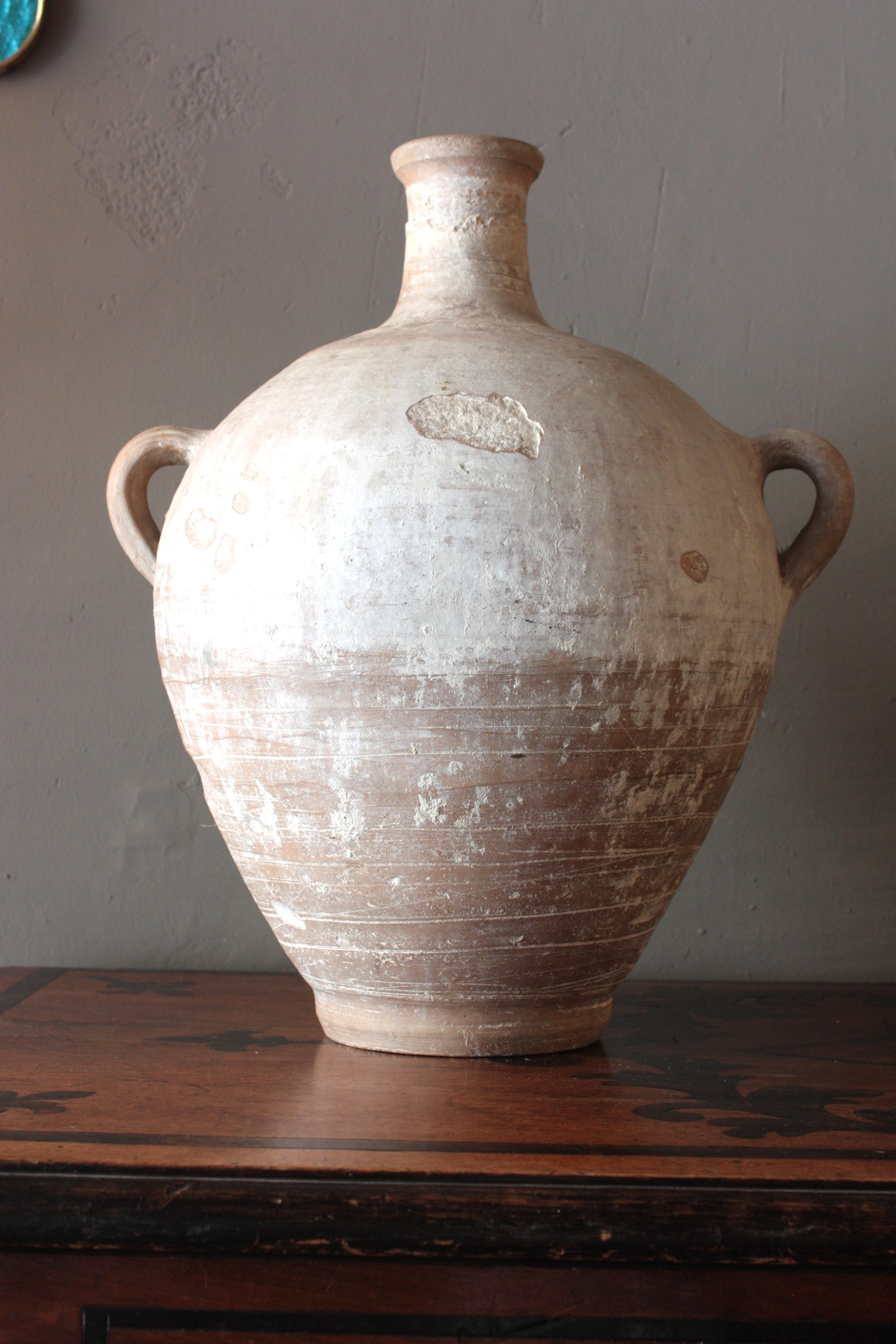Spanish Large Terracotta Water Jar / Pitcher / Vessel In Good Condition For Sale In Barcelona, ES